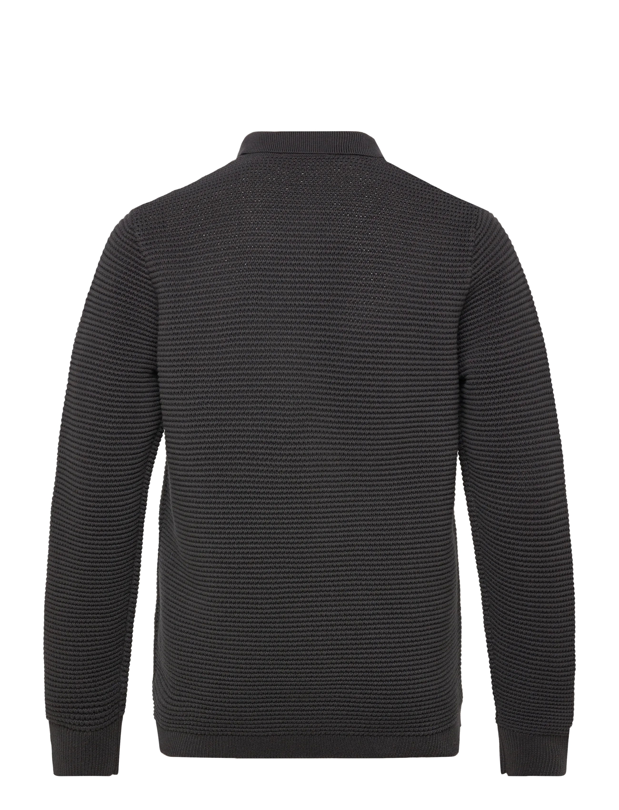 Fred Perry - POINTELLE BUTTON T CRDGN - strickmode - anchor grey - 1