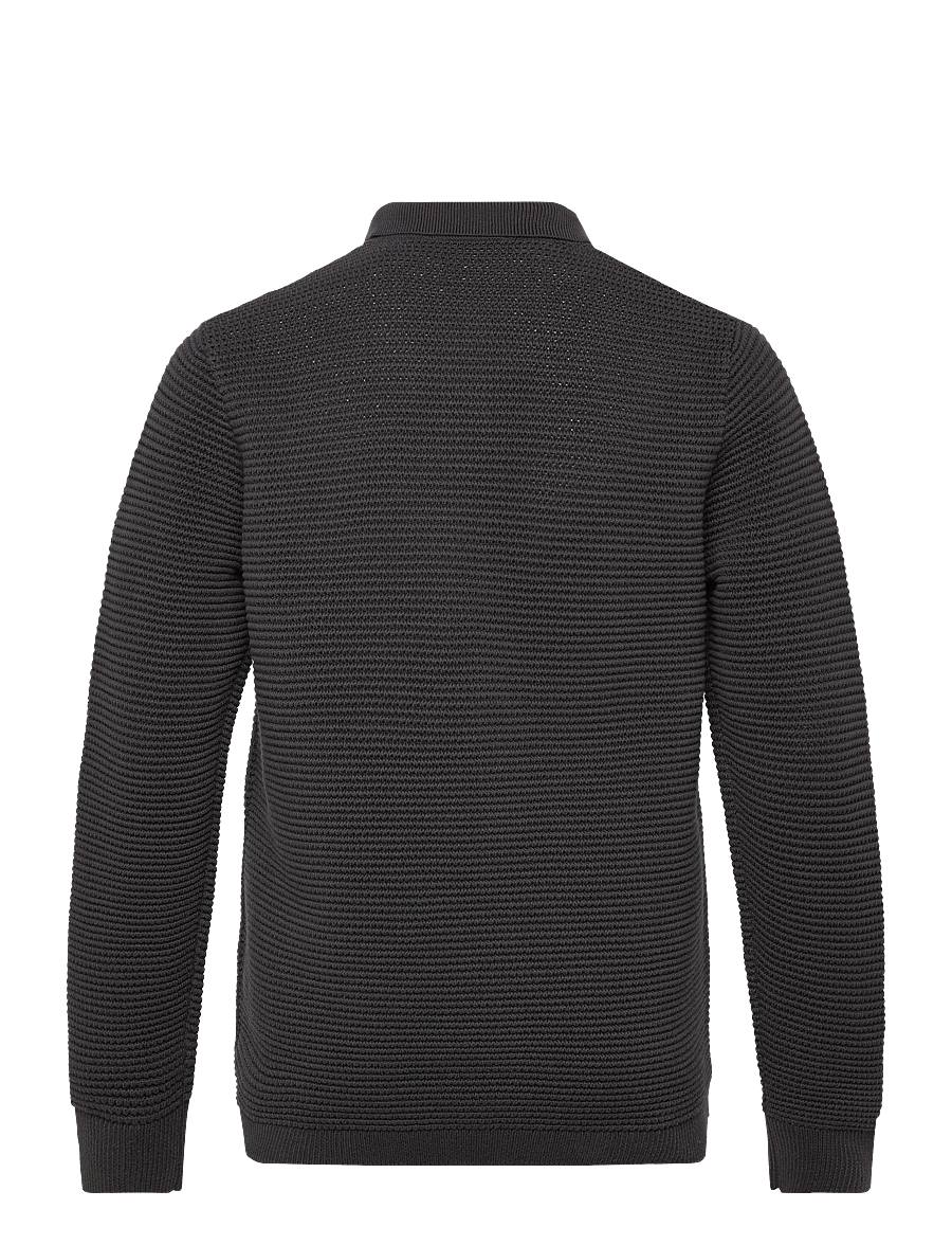 Fred Perry - POINTELLE BUTTON T CRDGN - strickjacken - anchor grey - 2