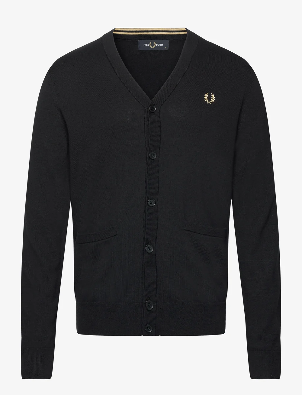 Fred Perry - CLASSIC CARDIGAN - cardigans - black - 1