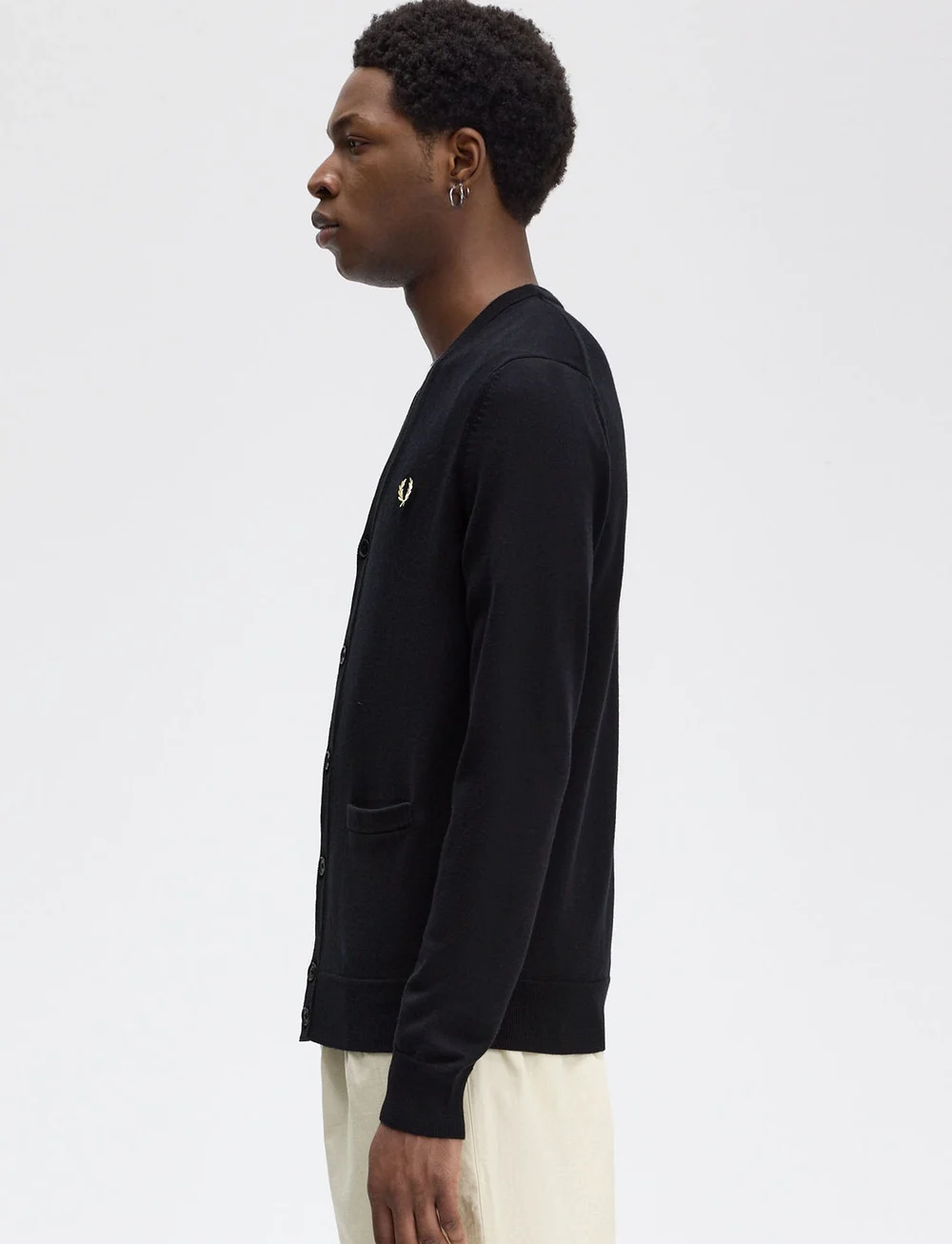 Fred Perry - CLASSIC CARDIGAN - cardigans - black - 3