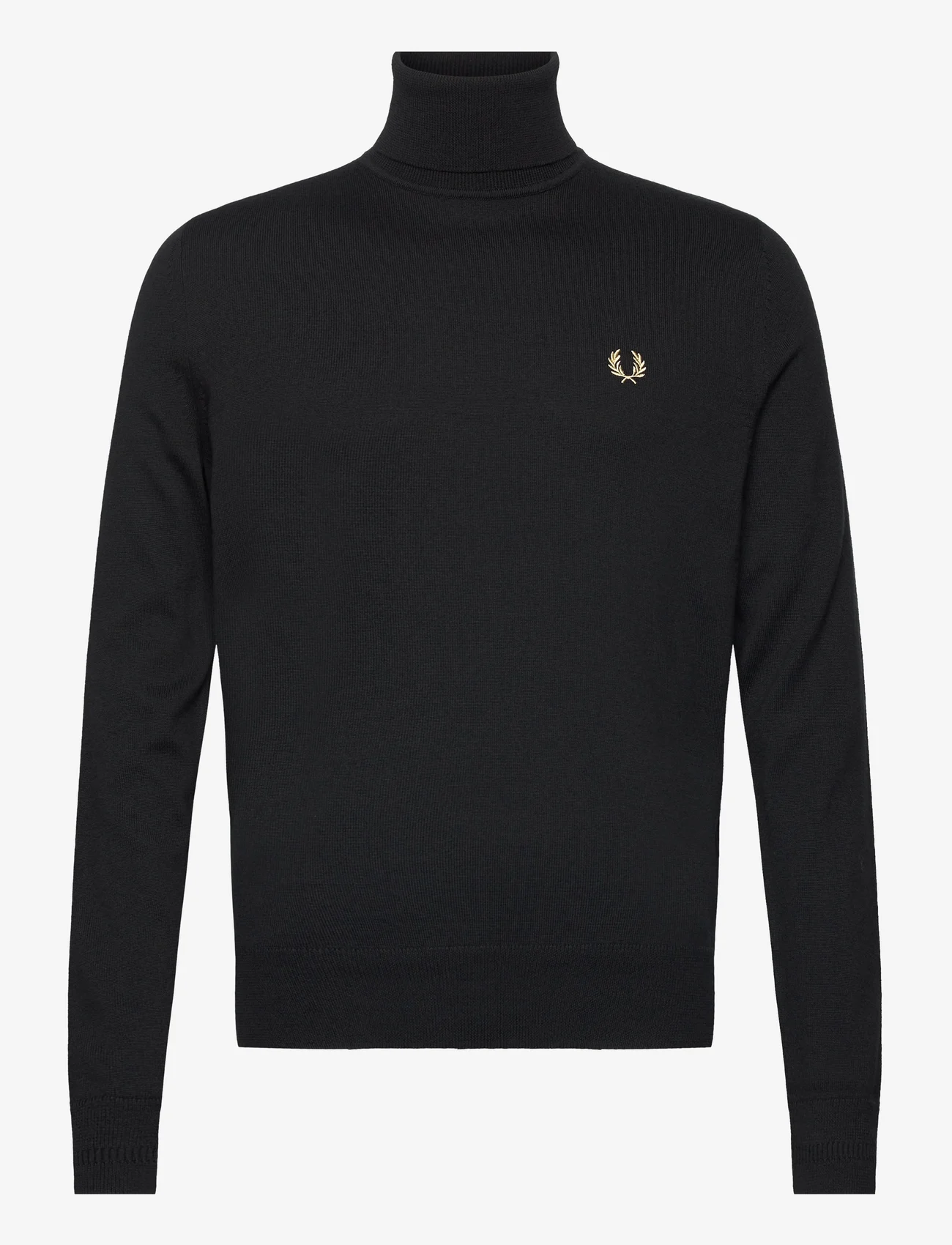 Fred Perry - ROLL NECK JUMPER - basic knitwear - black - 0