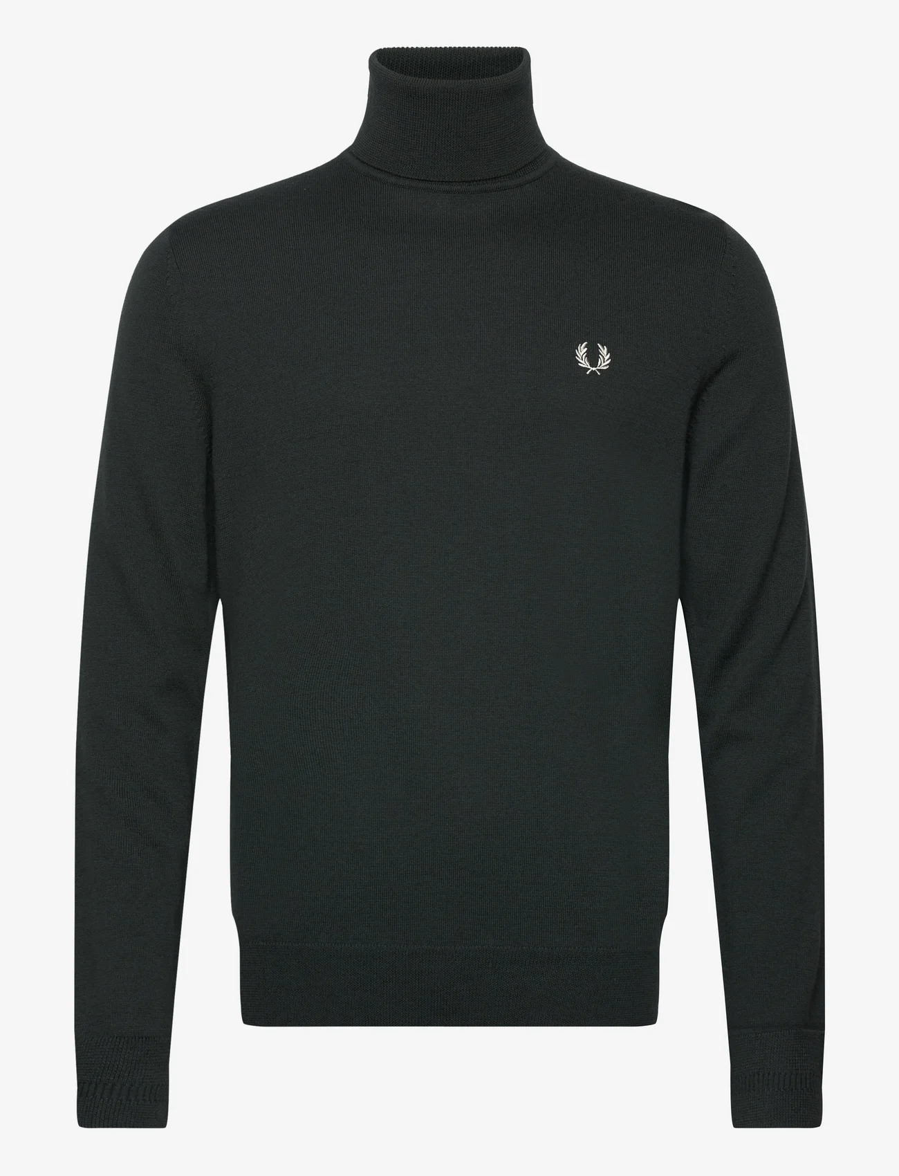 Fred Perry - ROLL NECK JUMPER - basic knitwear - night green - 0