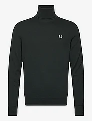 Fred Perry - ROLL NECK JUMPER - basic knitwear - night green - 0
