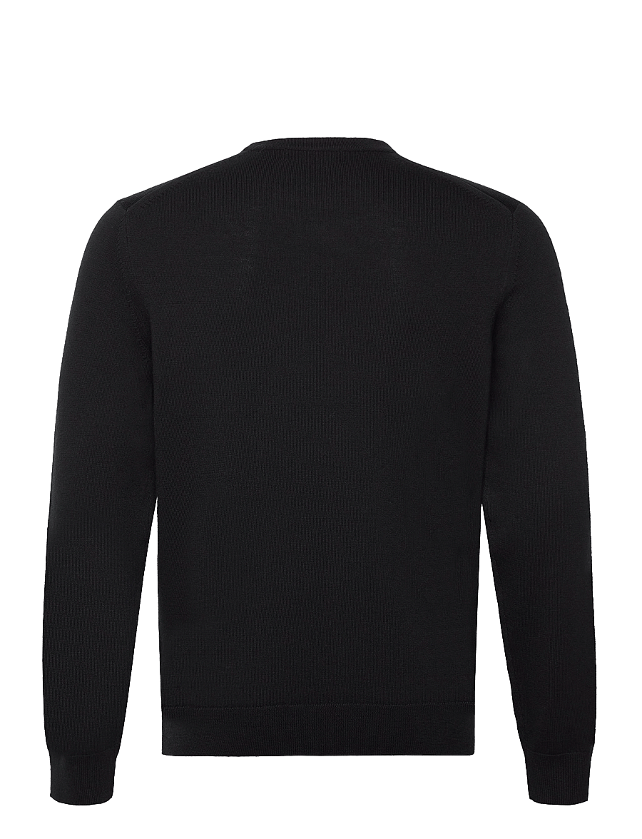 Fred Perry - CLASSIC C/N JUMPER - Ümara kaelusega - black - 1