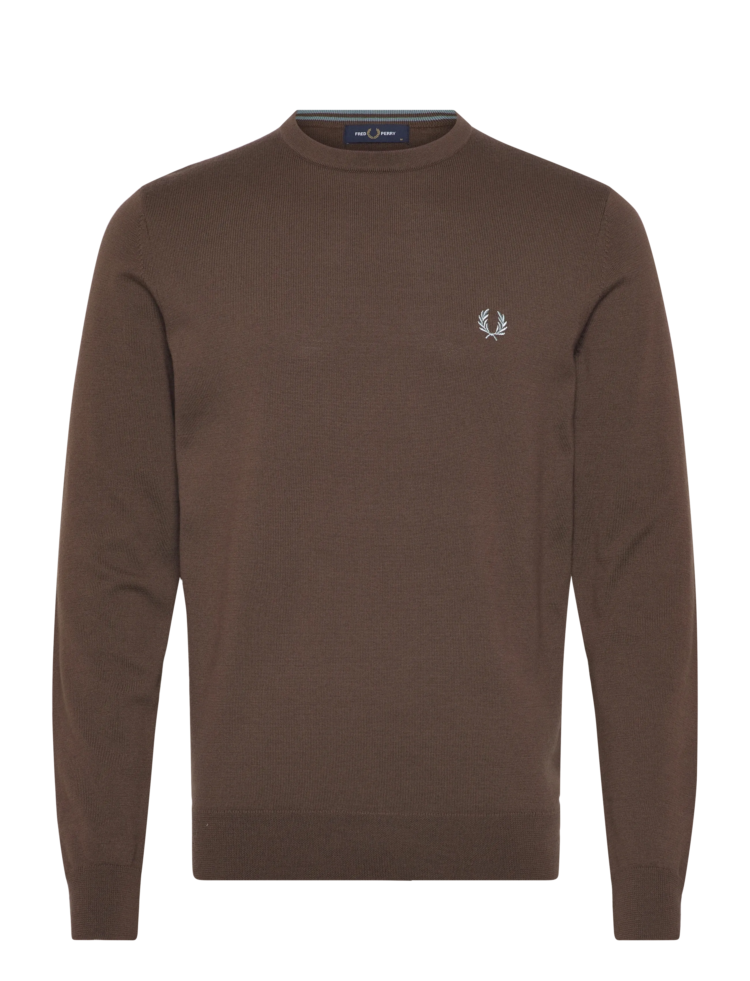 Fred Perry CLASSIC C/N JUMPER - Stickat - BURNT TOBACCO / brown