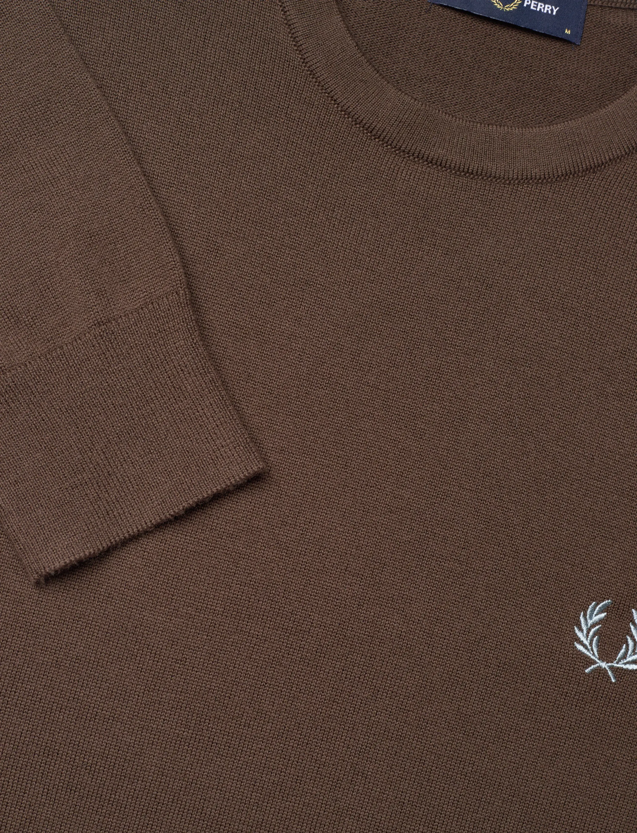 Fred Perry - CLASSIC C/N JUMPER - burnt tobacco - 5