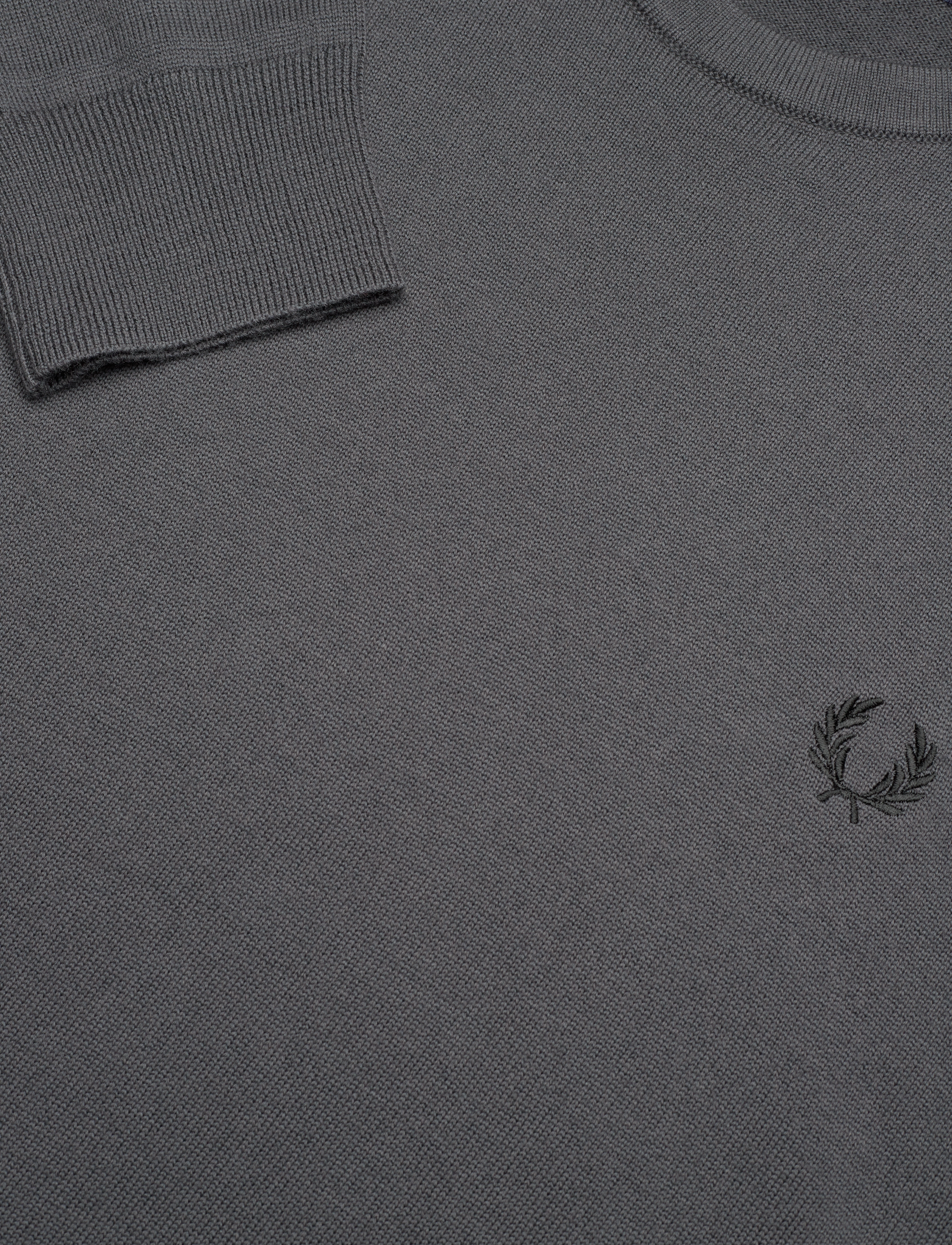 Fred Perry - CLASSIC C/N JUMPER - gunmetal - 2