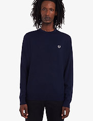 Fred Perry - CLASSIC C/N JUMPER - perusneuleet - navy - 2