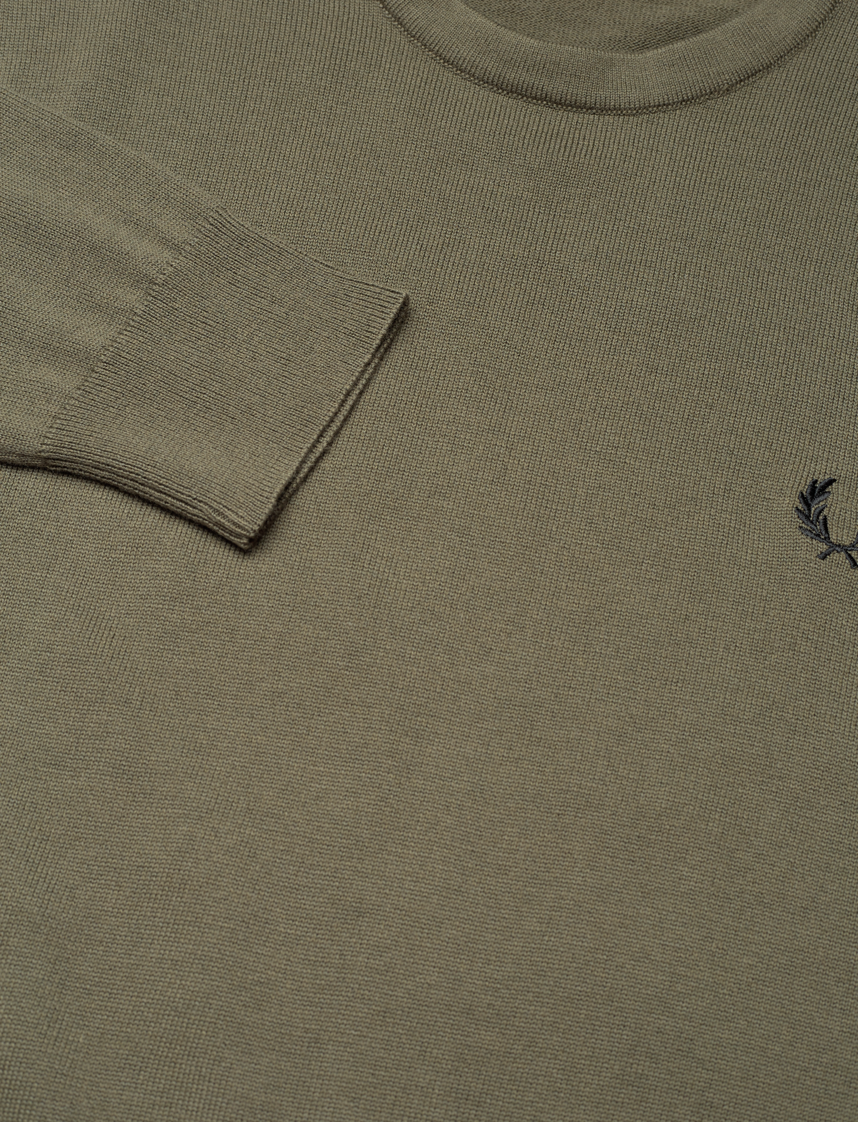 Fred Perry - CLASSIC C/N JUMPER - uniform green - 2