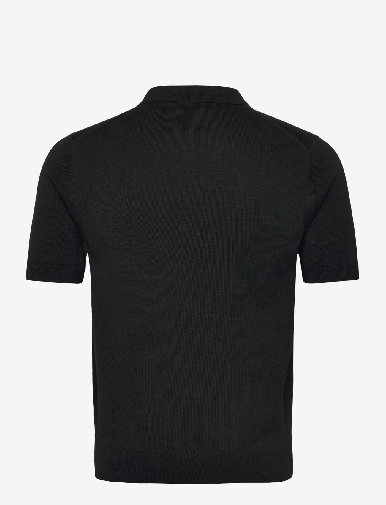 Fred Perry - COTTON KNITTED SHIRT - knitted polos - black - 1