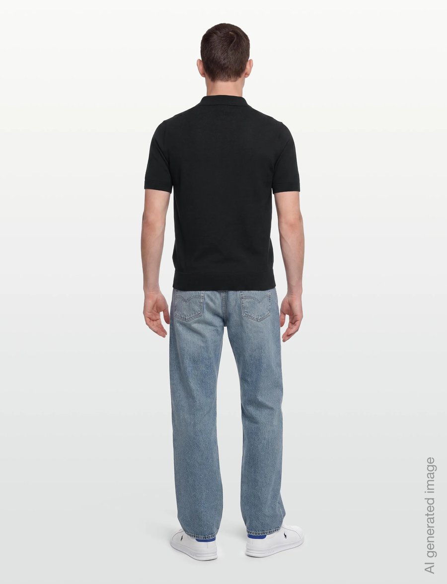 Fred Perry - COTTON KNITTED SHIRT - kootud polosärgid - black - 4