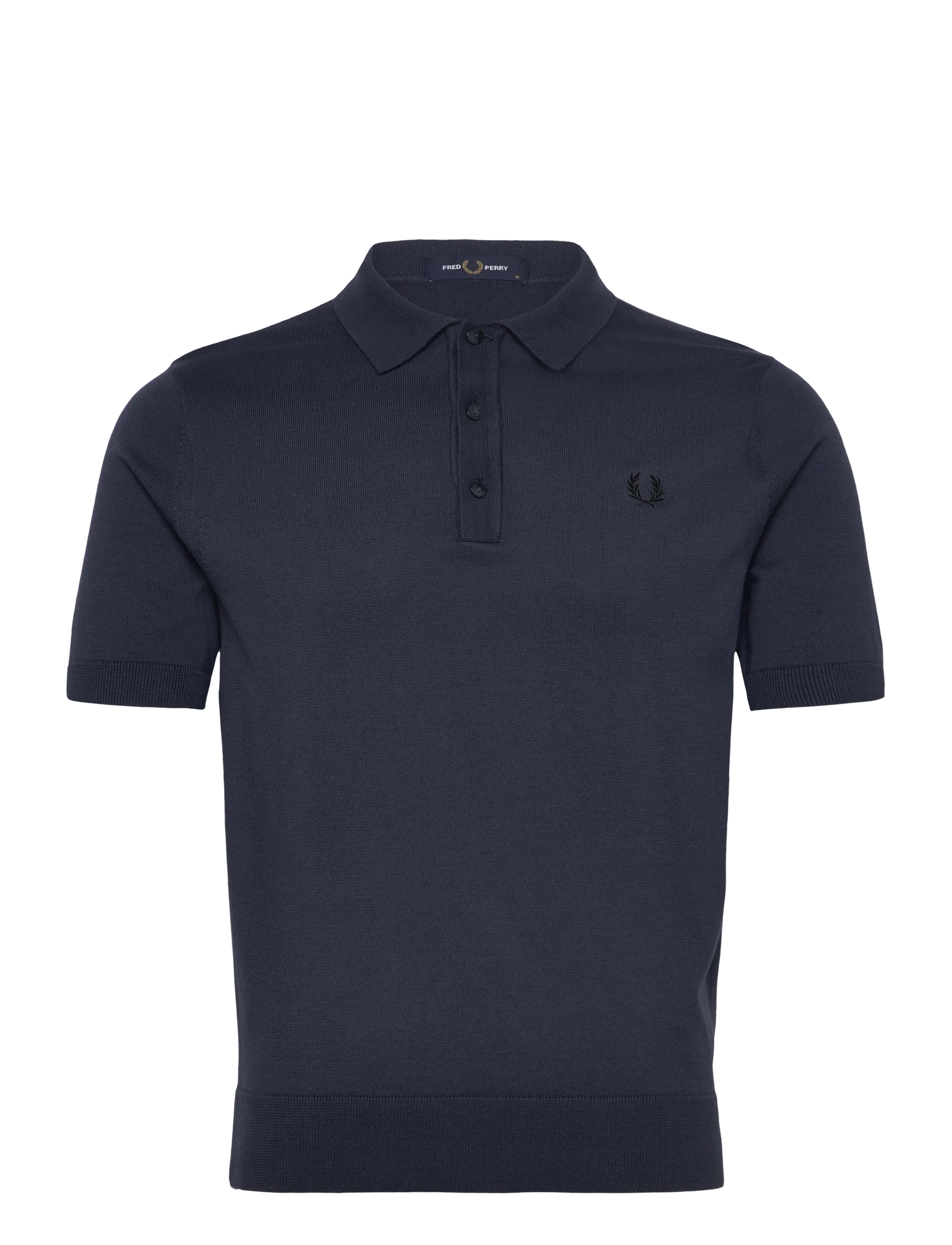 FRED PERRY Baumwolle Strick Shirt Navy - XXL - Herren