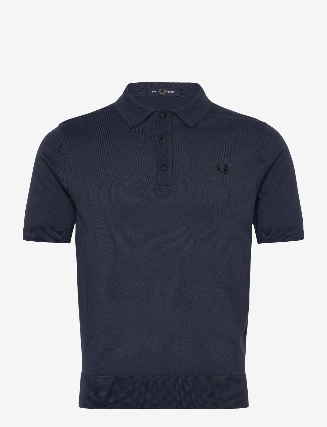 Fred Perry - COTTON KNITTED SHIRT - stickade pikéer - dark airforce - 1