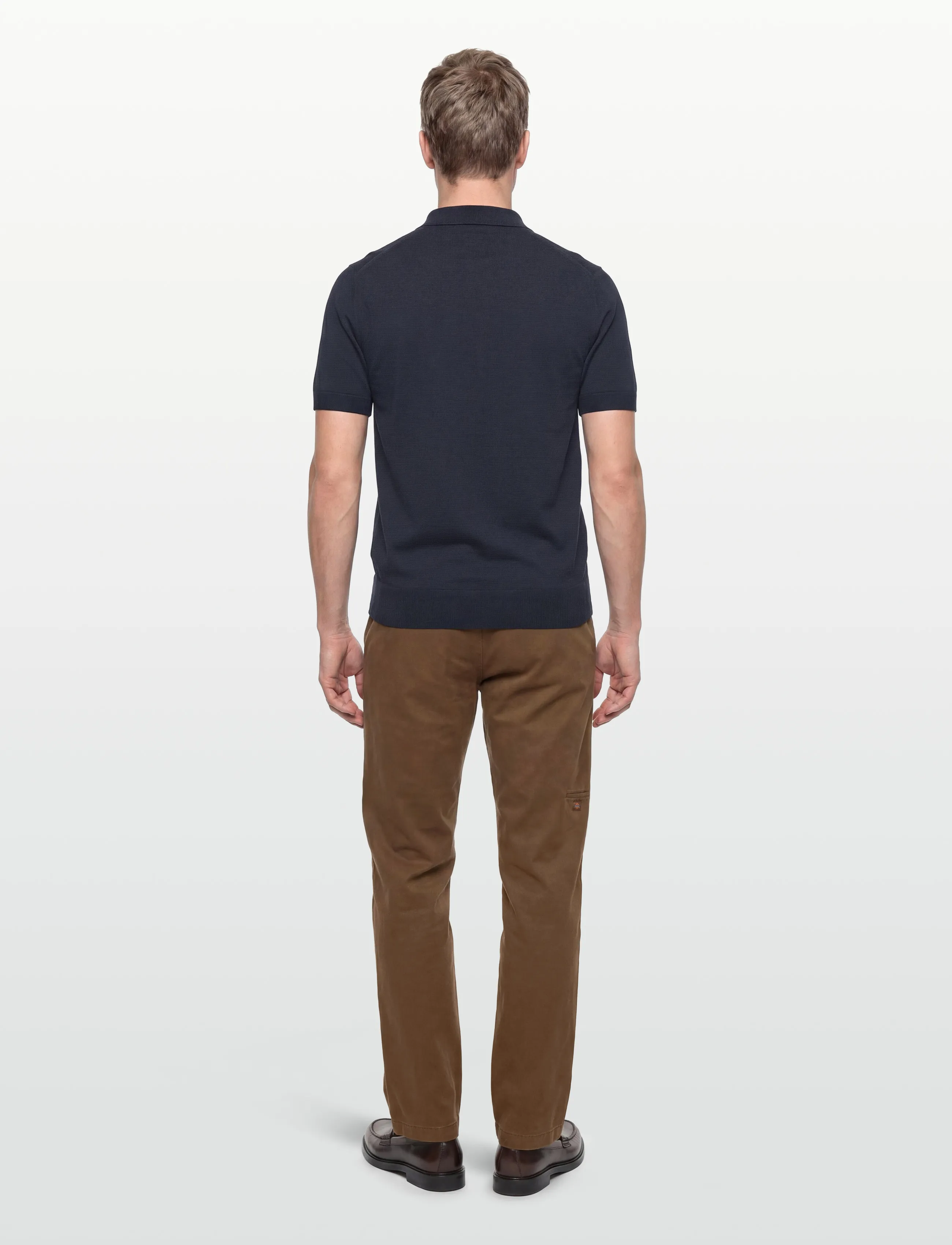 Fred Perry - COTTON KNITTED SHIRT - knitted polos - dark airforce - 4