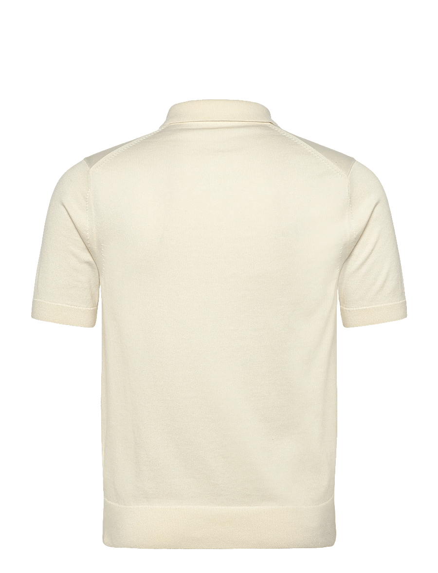 Fred Perry - COTTON KNITTED SHIRT - kootud polosärgid - ecru - 1