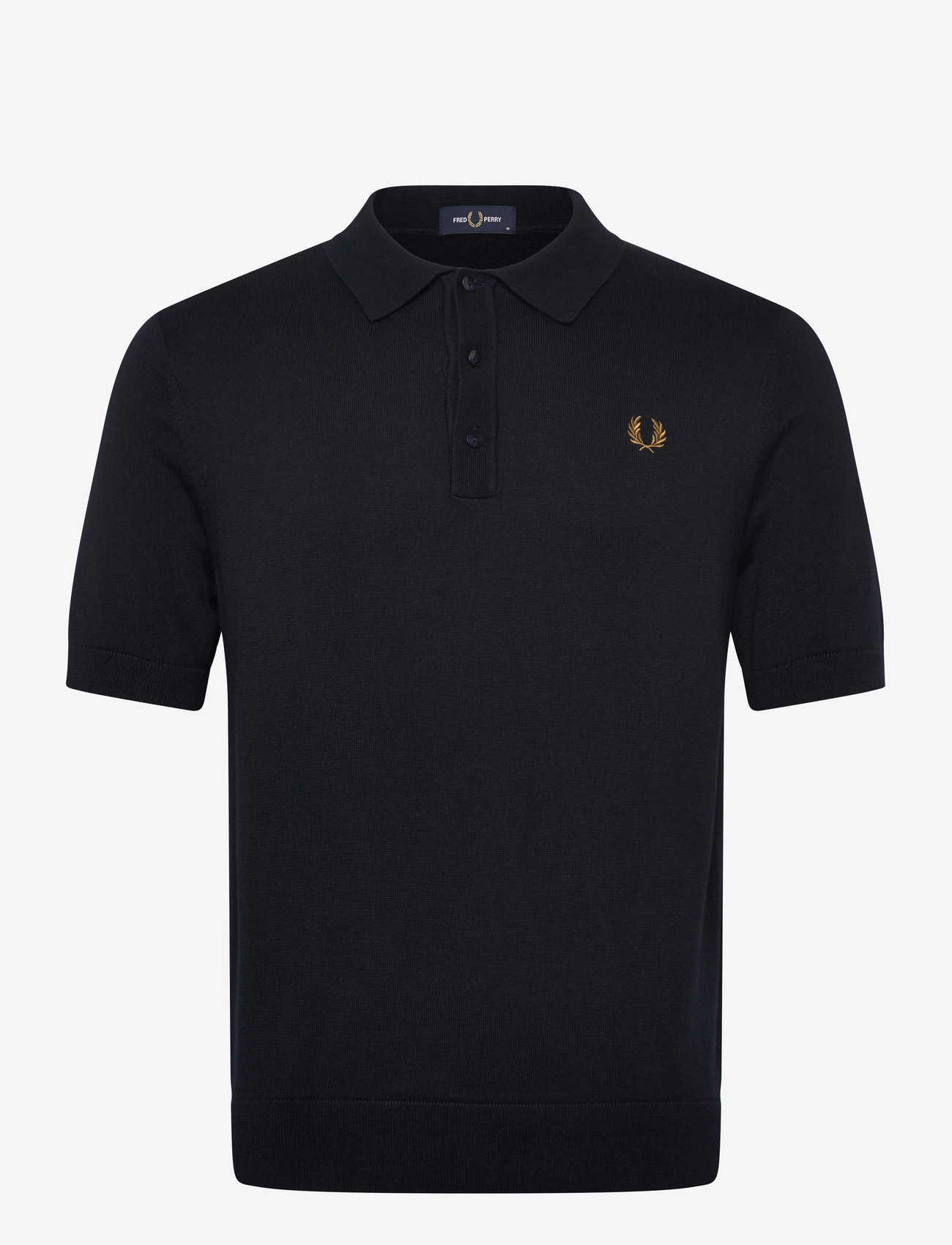 Fred Perry - COTTON KNITTED SHIRT - gestrickte polohemden - navy - 1