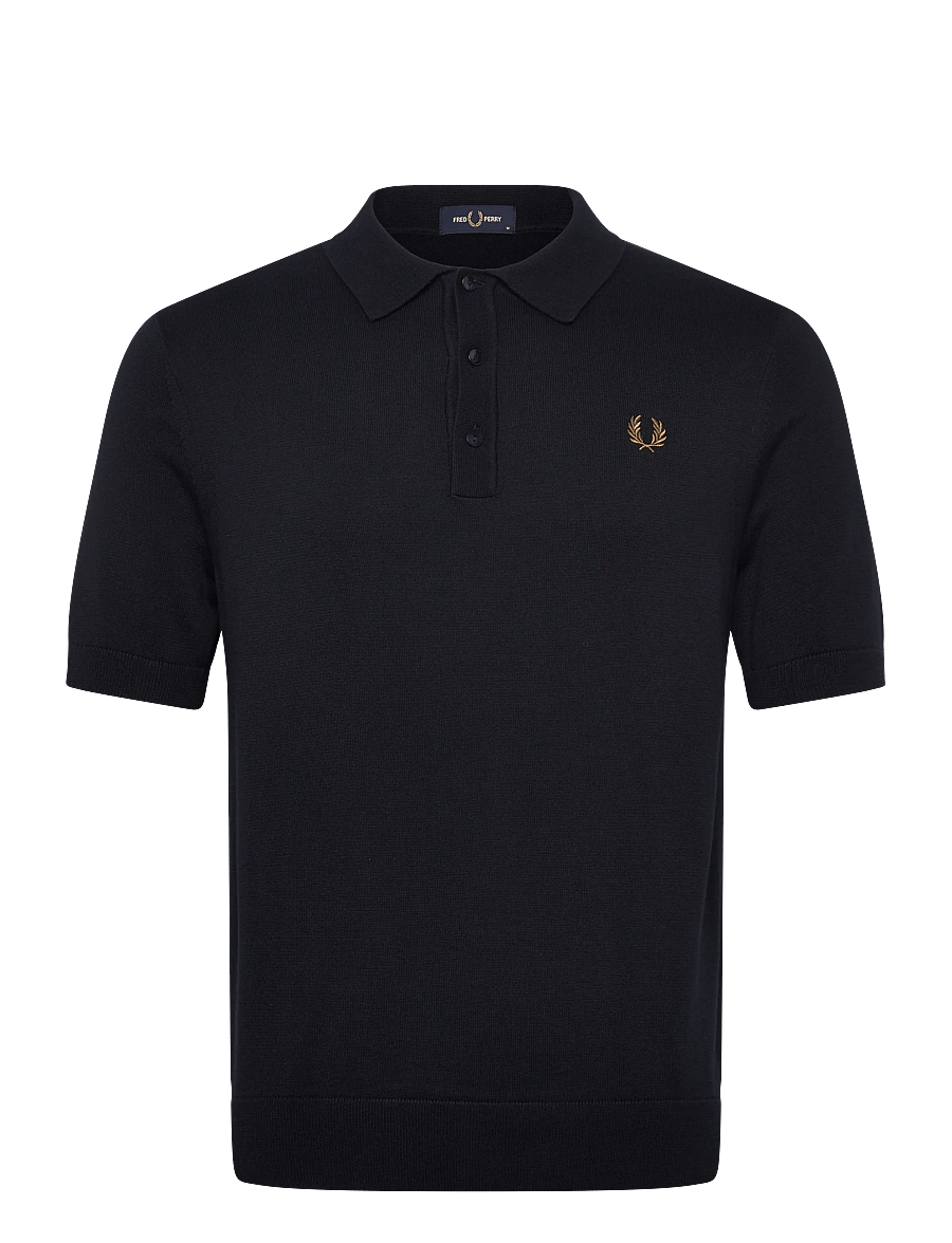 Fred Perry - COTTON KNITTED SHIRT - kootud polosärgid - navy - 1