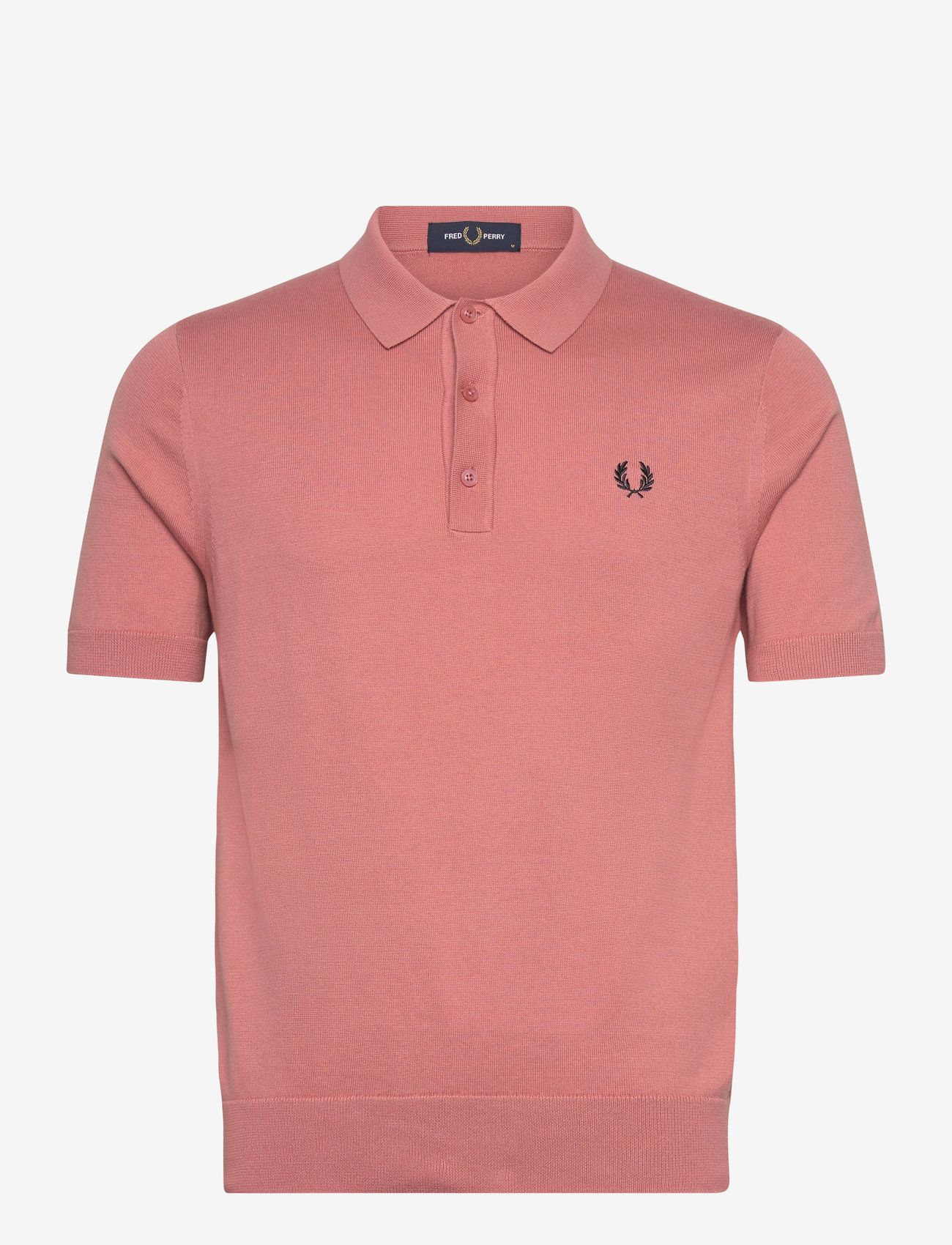 Fred Perry - COTTON KNITTED SHIRT - stickade pikéer - putty pink - 0
