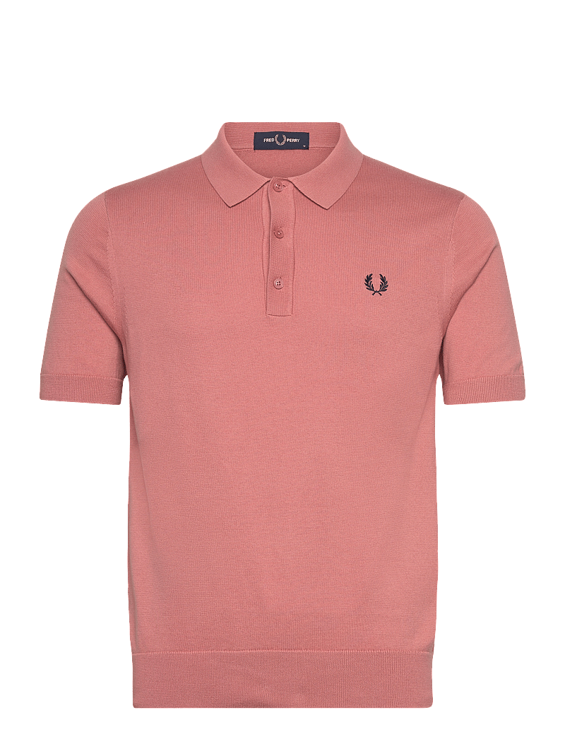 Fred Perry - COTTON KNITTED SHIRT - stickade pikéer - putty pink - 0