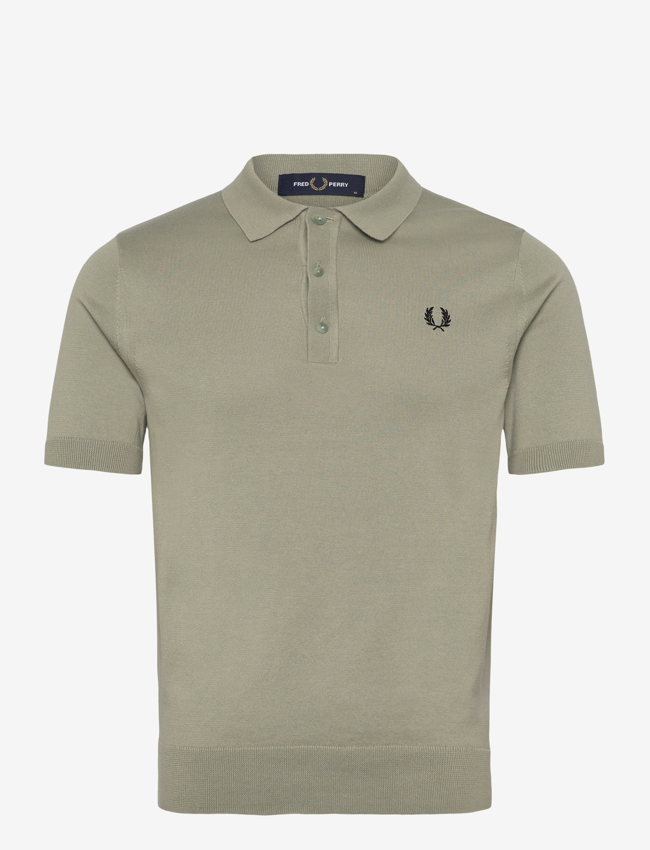 Fred Perry - COTTON KNITTED SHIRT - gestrickte polohemden - seagrass - 1