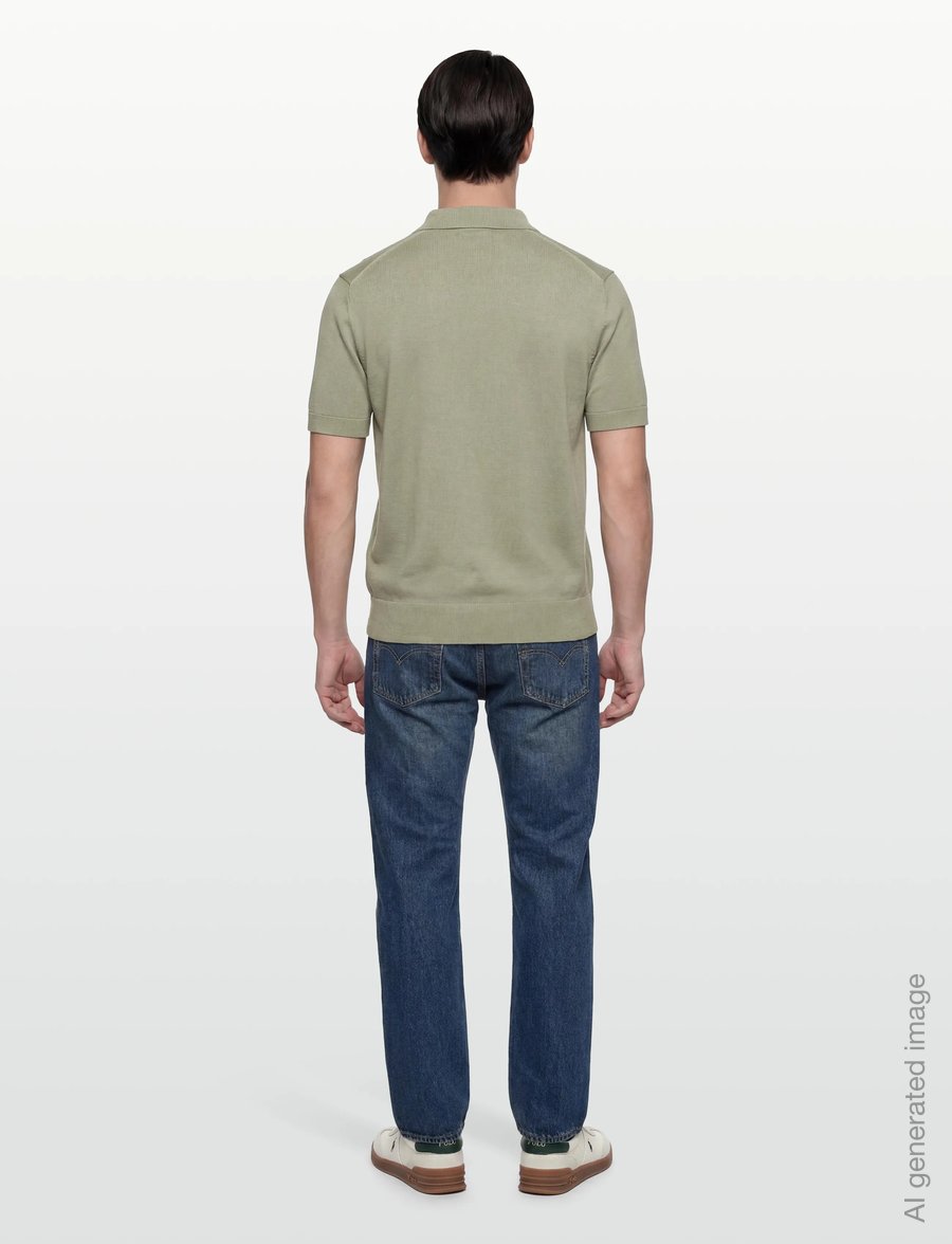 Fred Perry - COTTON KNITTED SHIRT - langärmlige strick-polohemden - seagrass - 4
