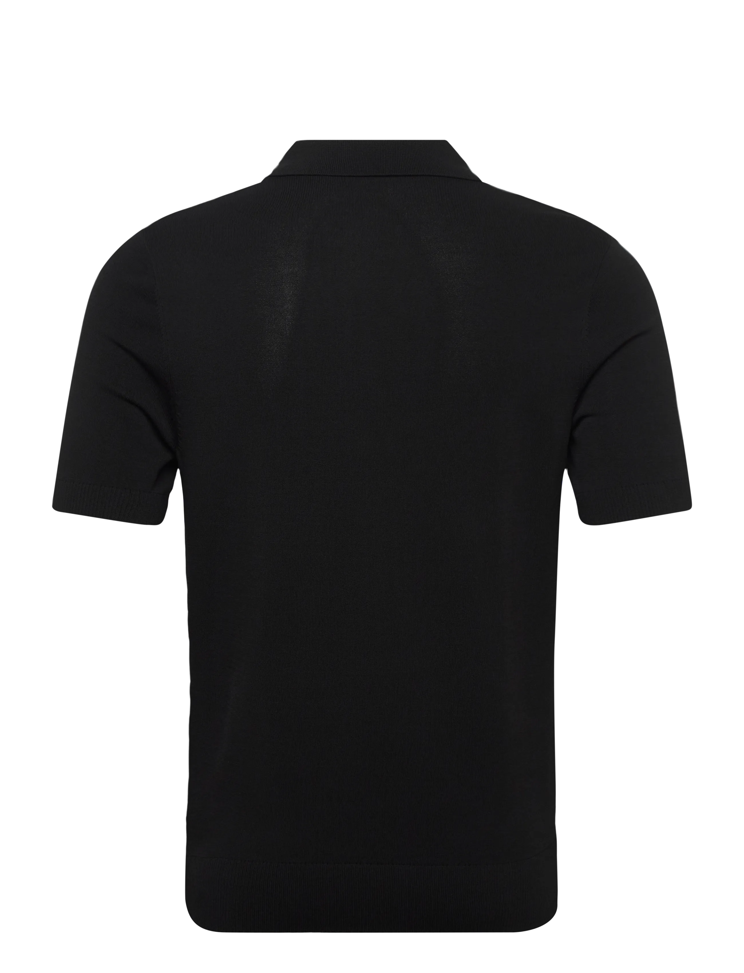 Fred Perry - CABLE KNITTED SHIRT - polostrik - black - 2