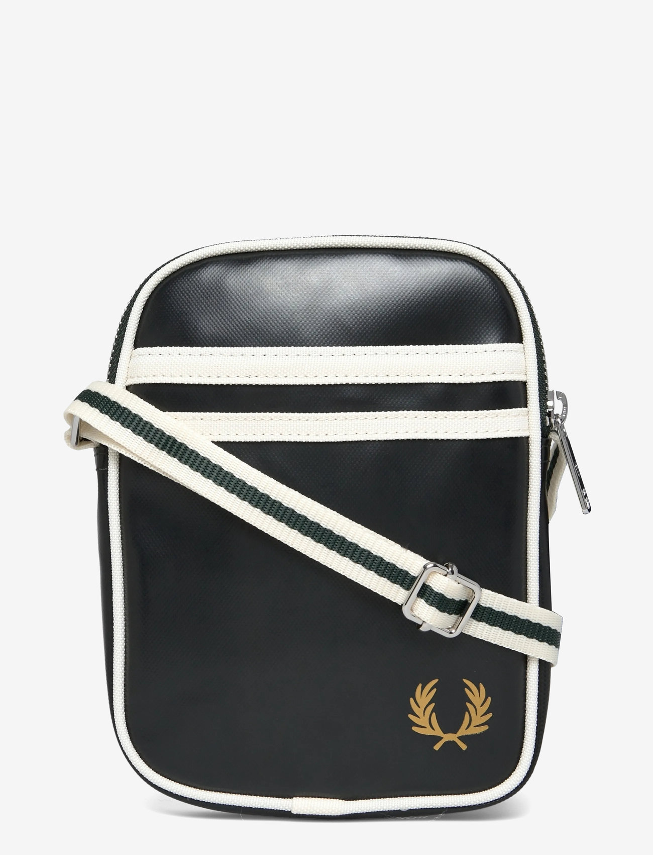 Fred Perry - CLASSIC SMALL SIDE BAG - shoppa efter tillfälle - night green/ecru - 0