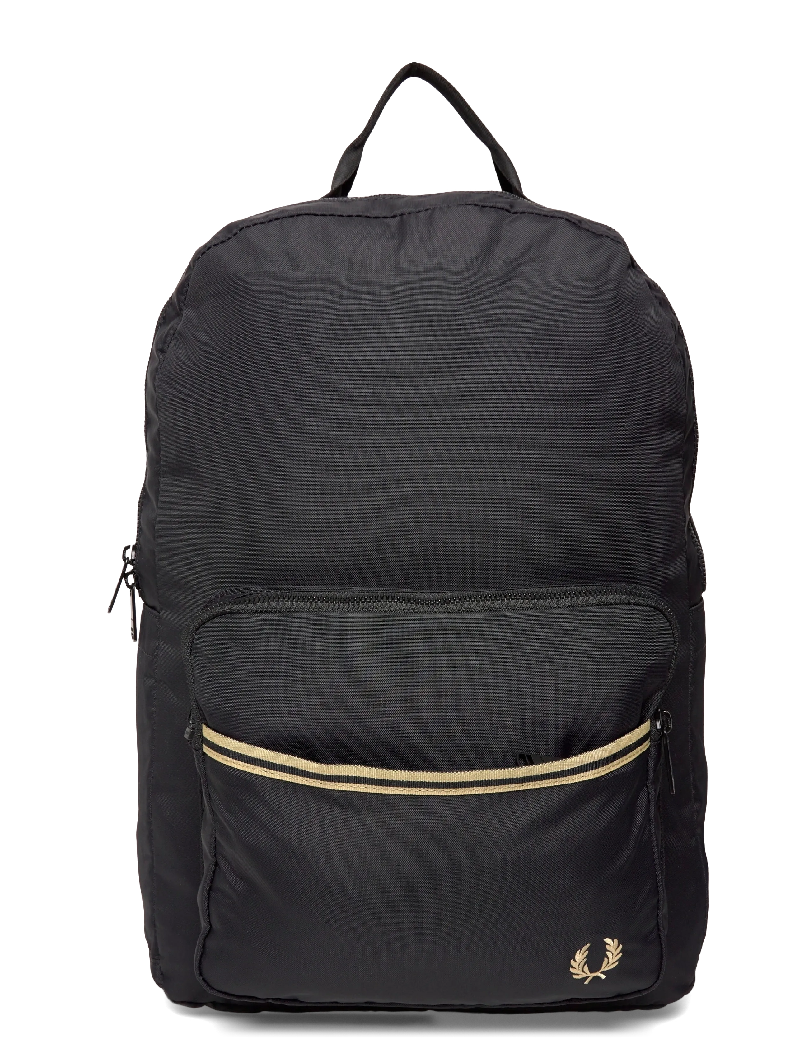 Fred Perry Tipped Tape Backpack, One Size, Black, Backpacks > Smart Backpacks, Herre