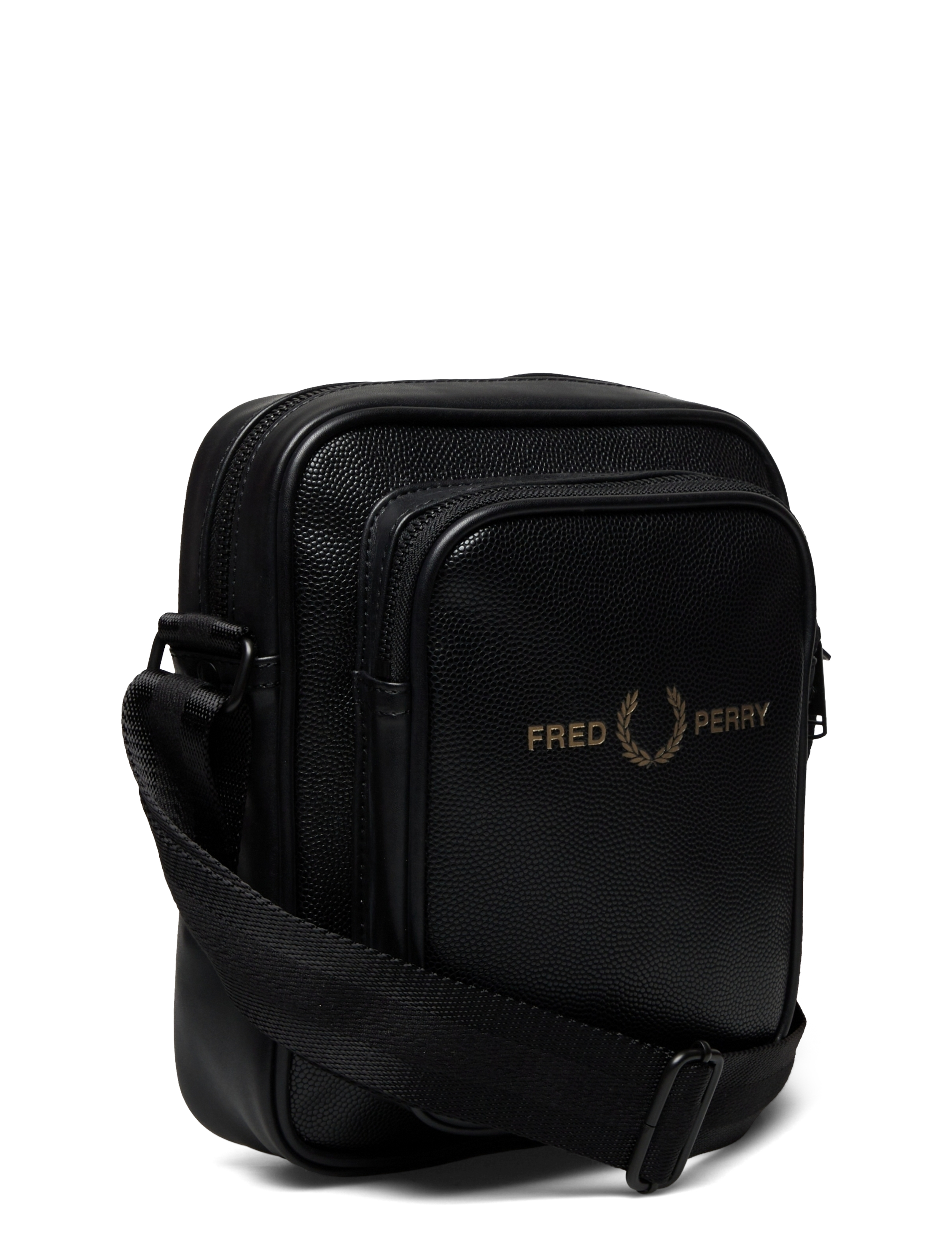 Fred Perry - SCOTCH GRAIN PU SIDE BAG - black - 2