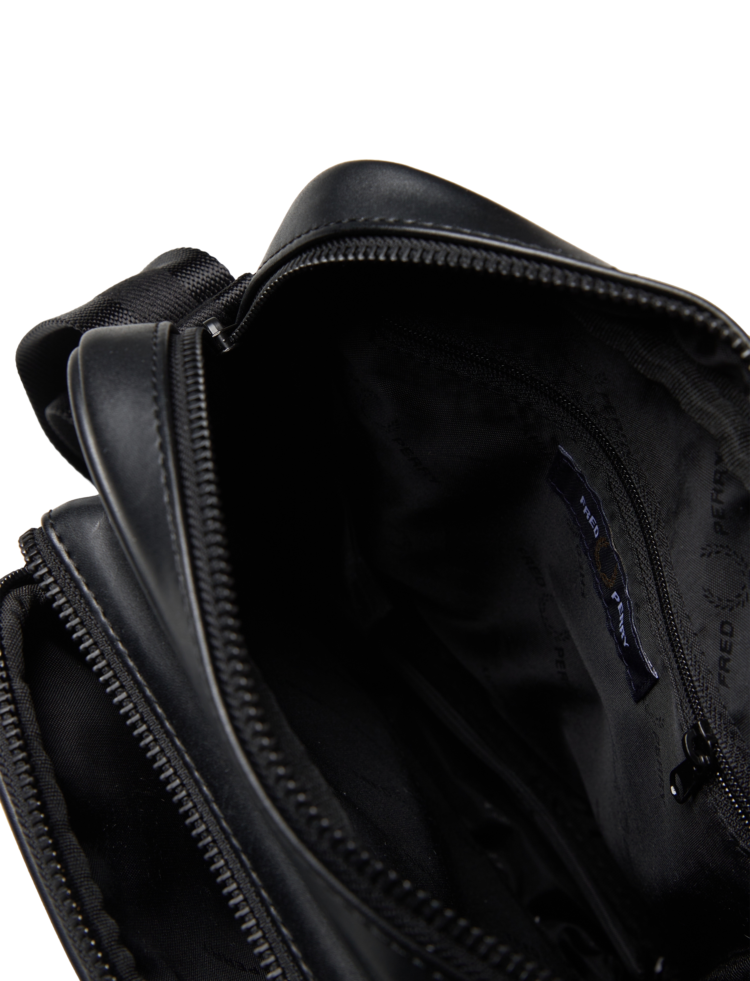 Fred Perry - SCOTCH GRAIN PU SIDE BAG - black - 3