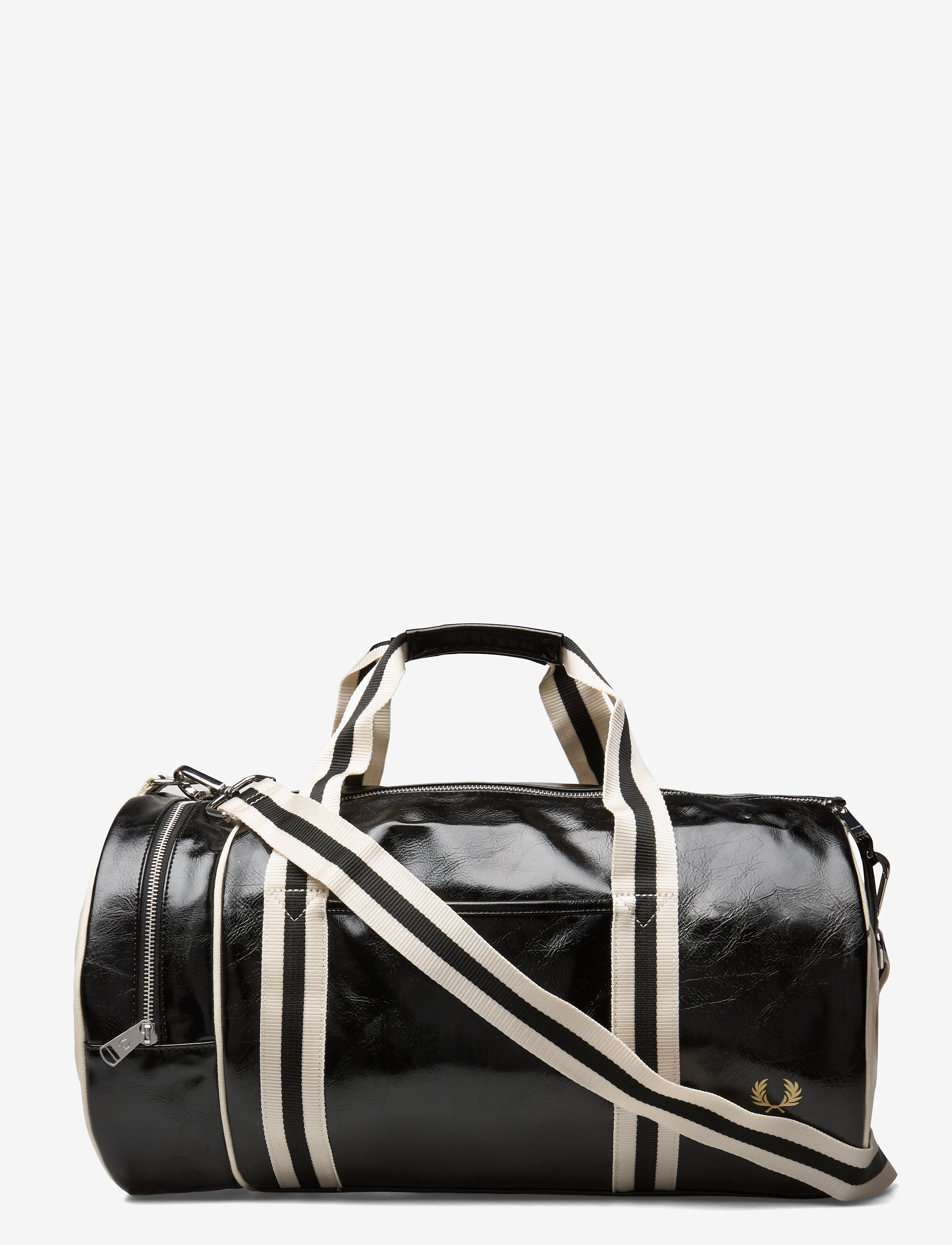 Fred Perry - CLASSIC BARREL BAG - black/ecru - 1