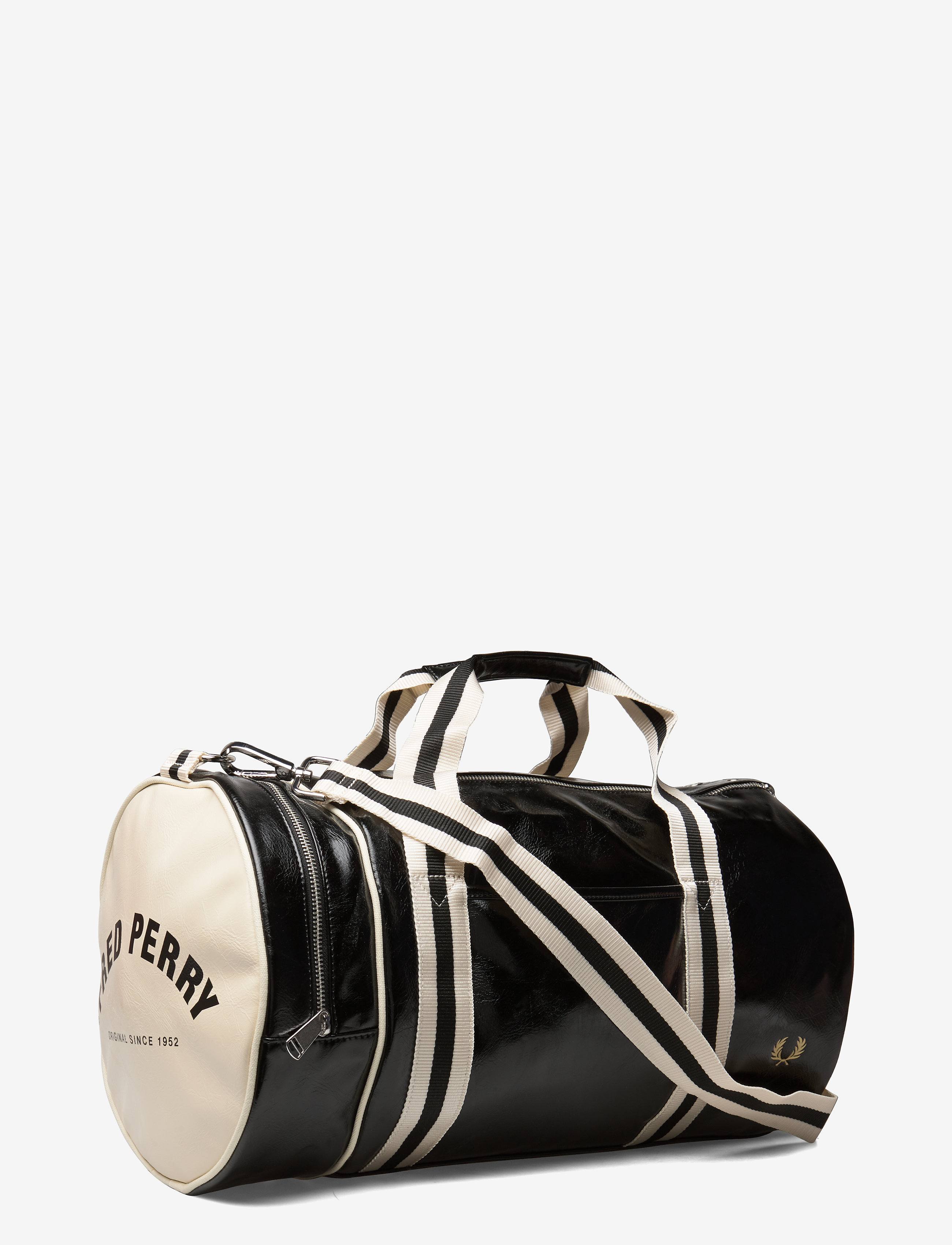 Fred Perry - CLASSIC BARREL BAG - black/ecru - 3