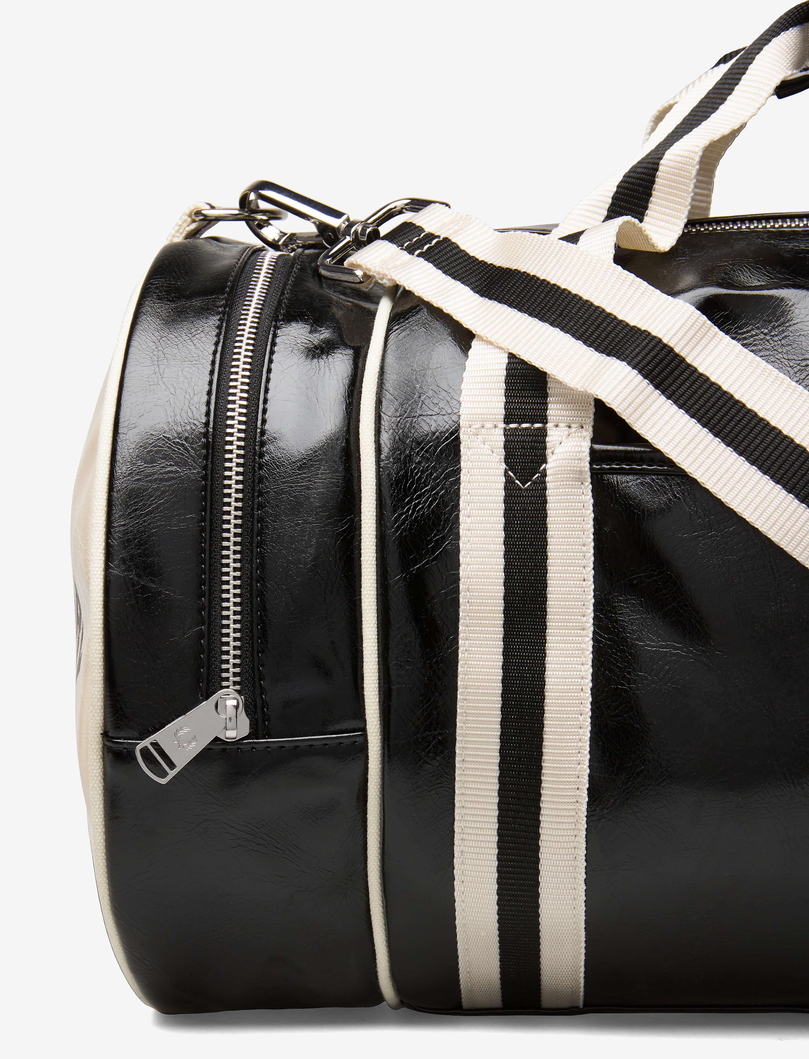 Fred Perry - CLASSIC BARREL BAG - black/ecru - 4