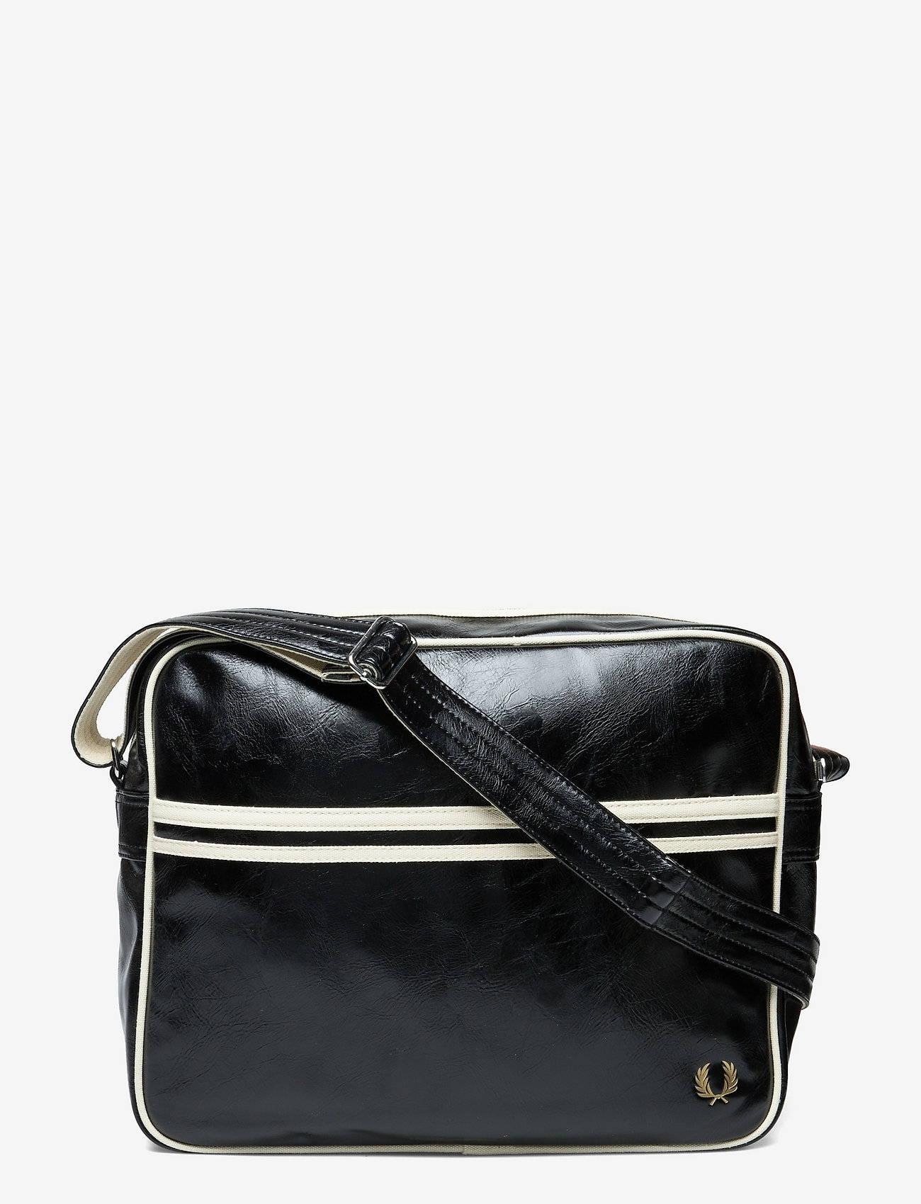 Fred Perry - CLASSIC SHOULDER BAG - black/ecru - 0