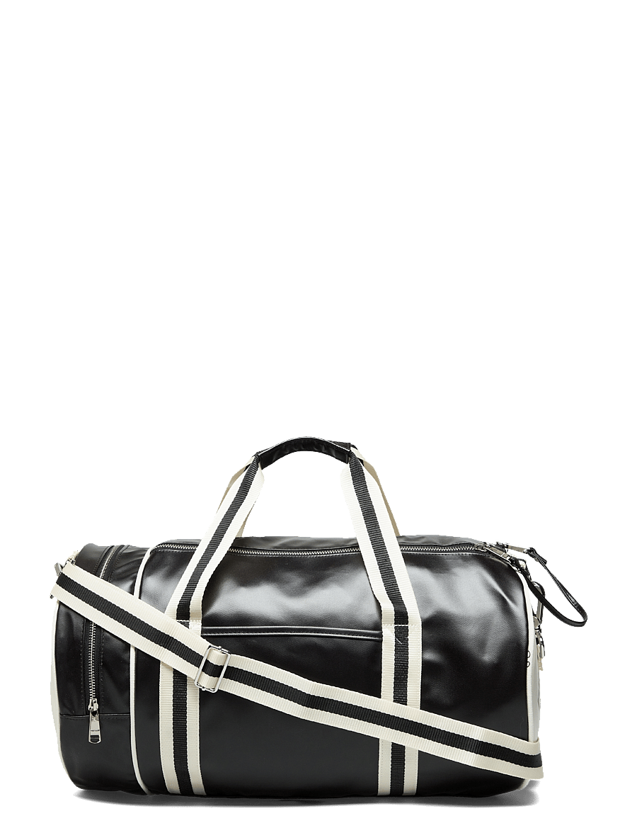 Fred Perry - CLASSIC BARREL BAG - Übernachtungstaschen - black/ecru - 1