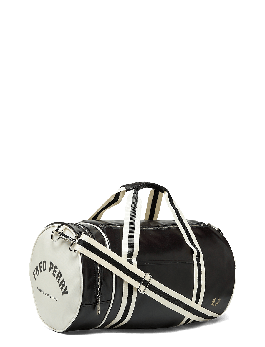 Fred Perry - CLASSIC BARREL BAG - Übernachtungstaschen - black/ecru - 3