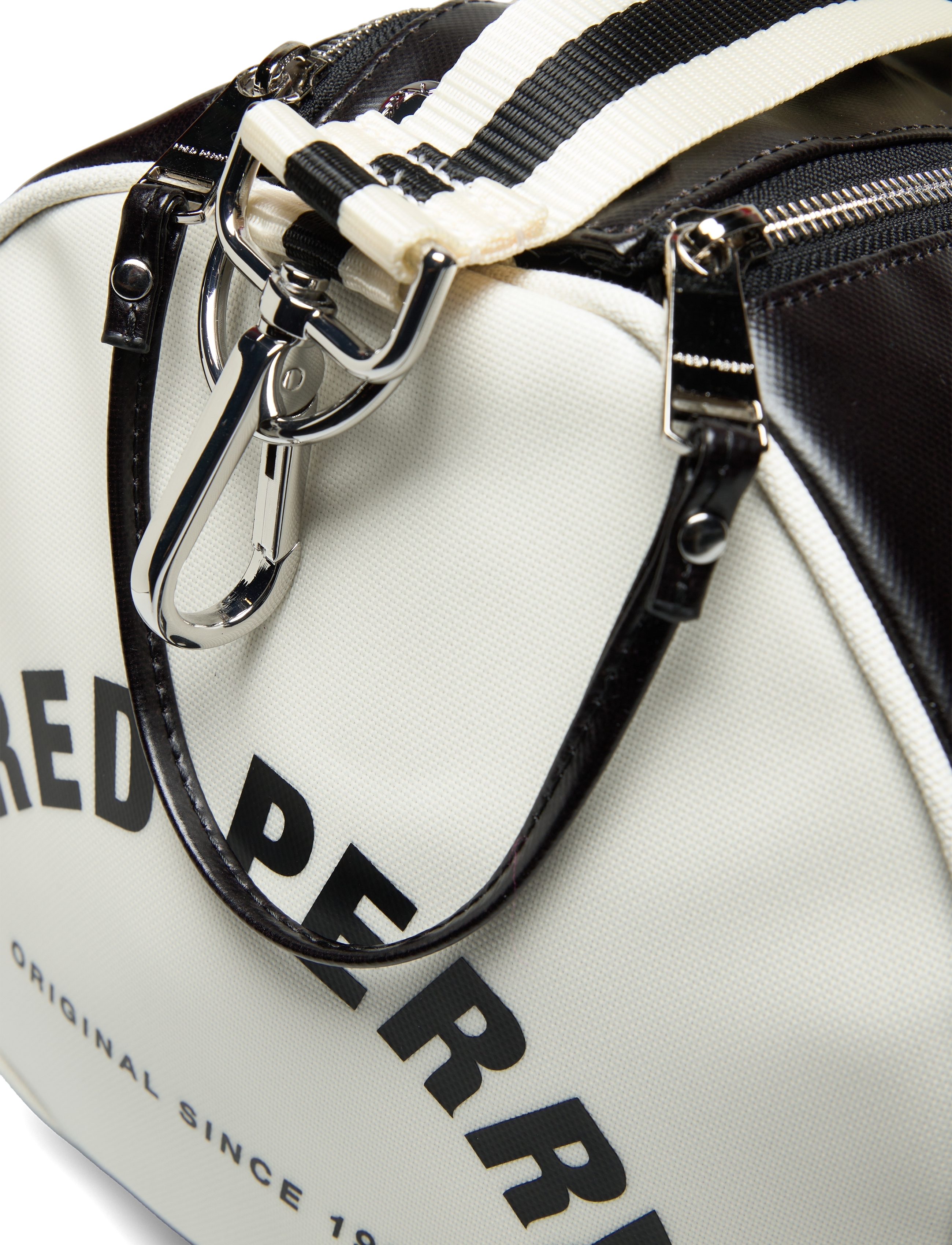 Fred Perry - CLASSIC BARREL BAG - weekendtasker - black/ecru - 4