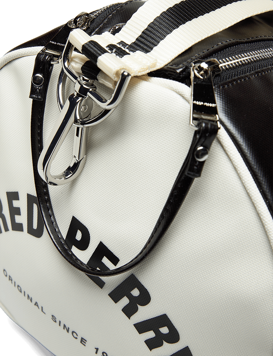 Fred Perry - CLASSIC BARREL BAG - Übernachtungstaschen - black/ecru - 4