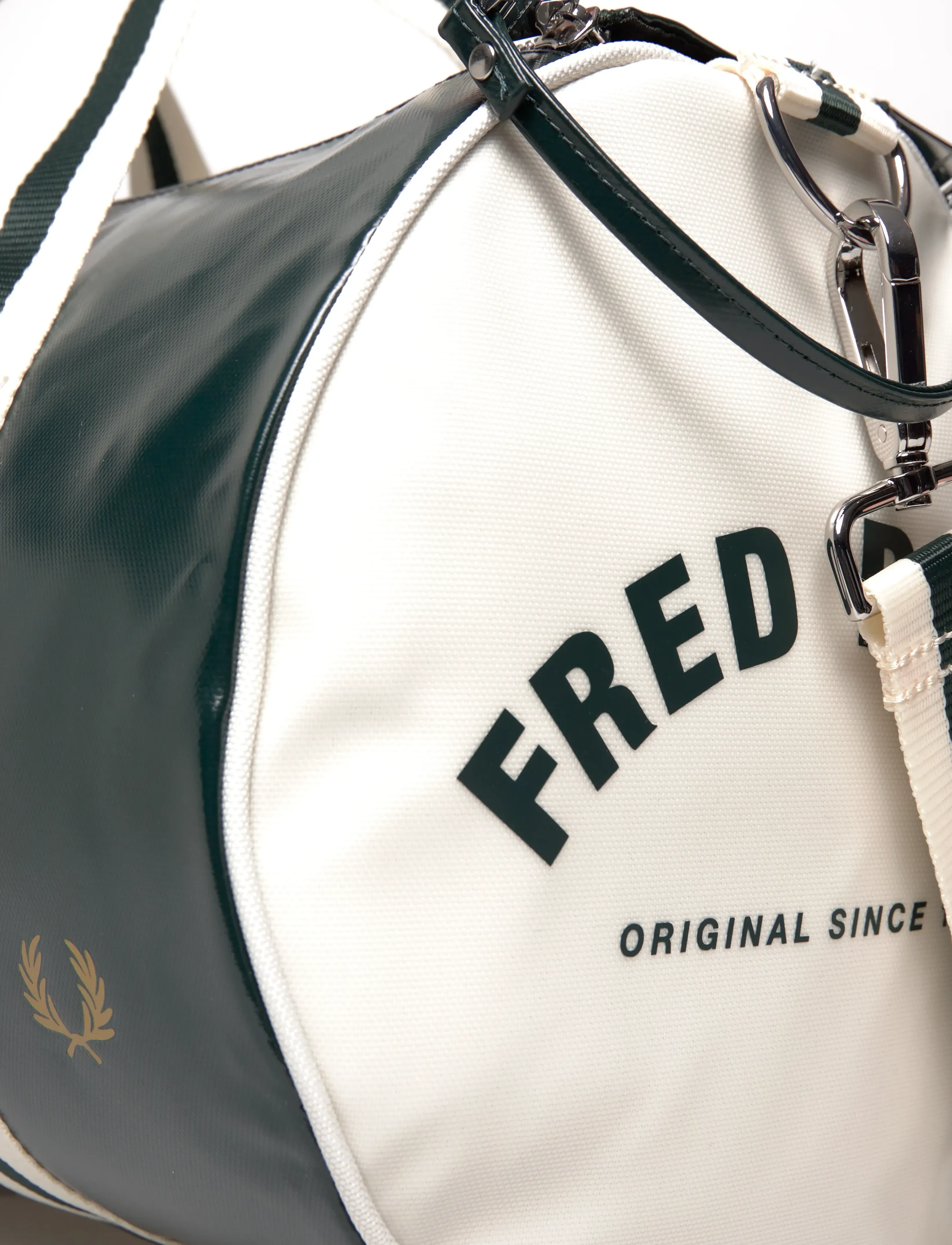 Fred Perry - CLASSIC BARREL BAG - weekendtasker - grassroots /ecru - 3