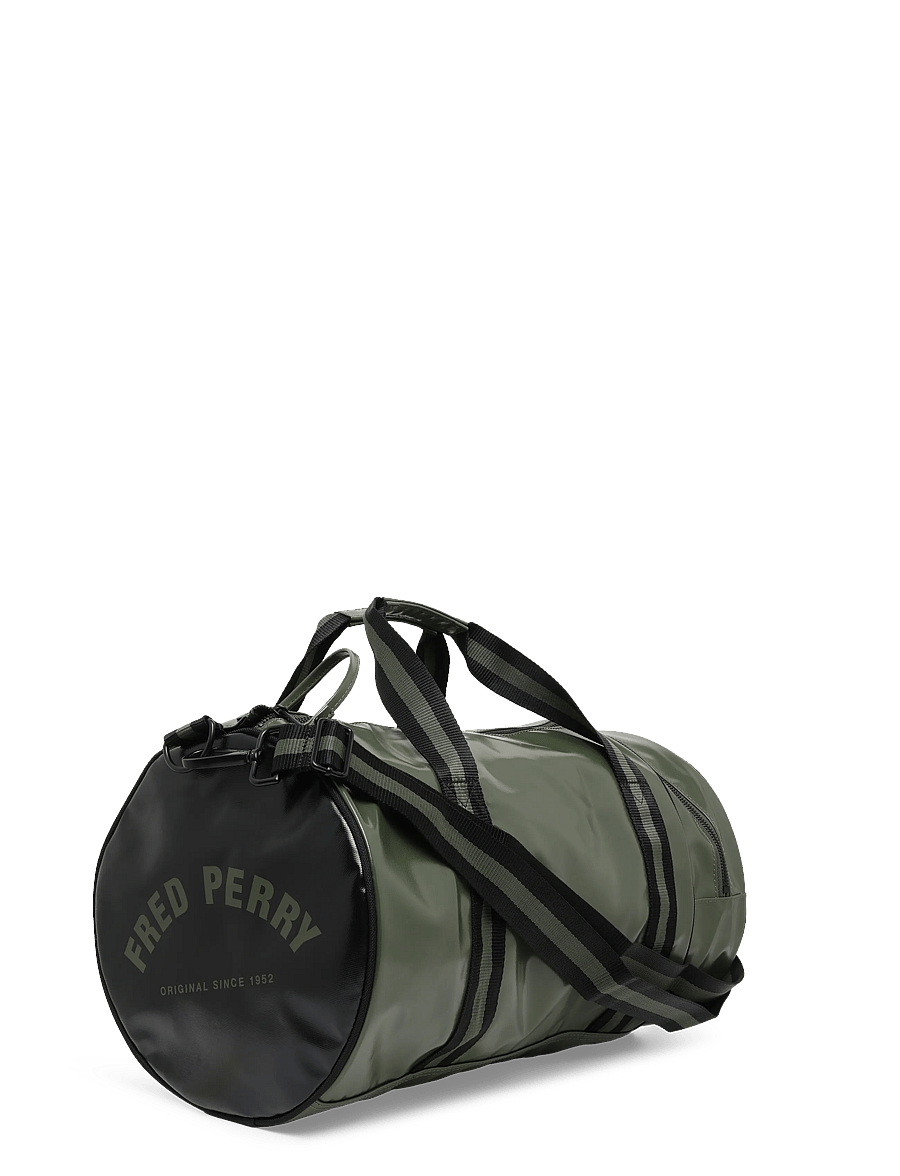 Fred Perry - CLASSIC BARREL BAG - Übernachtungstaschen - lrlwrthgreen/blk - 2