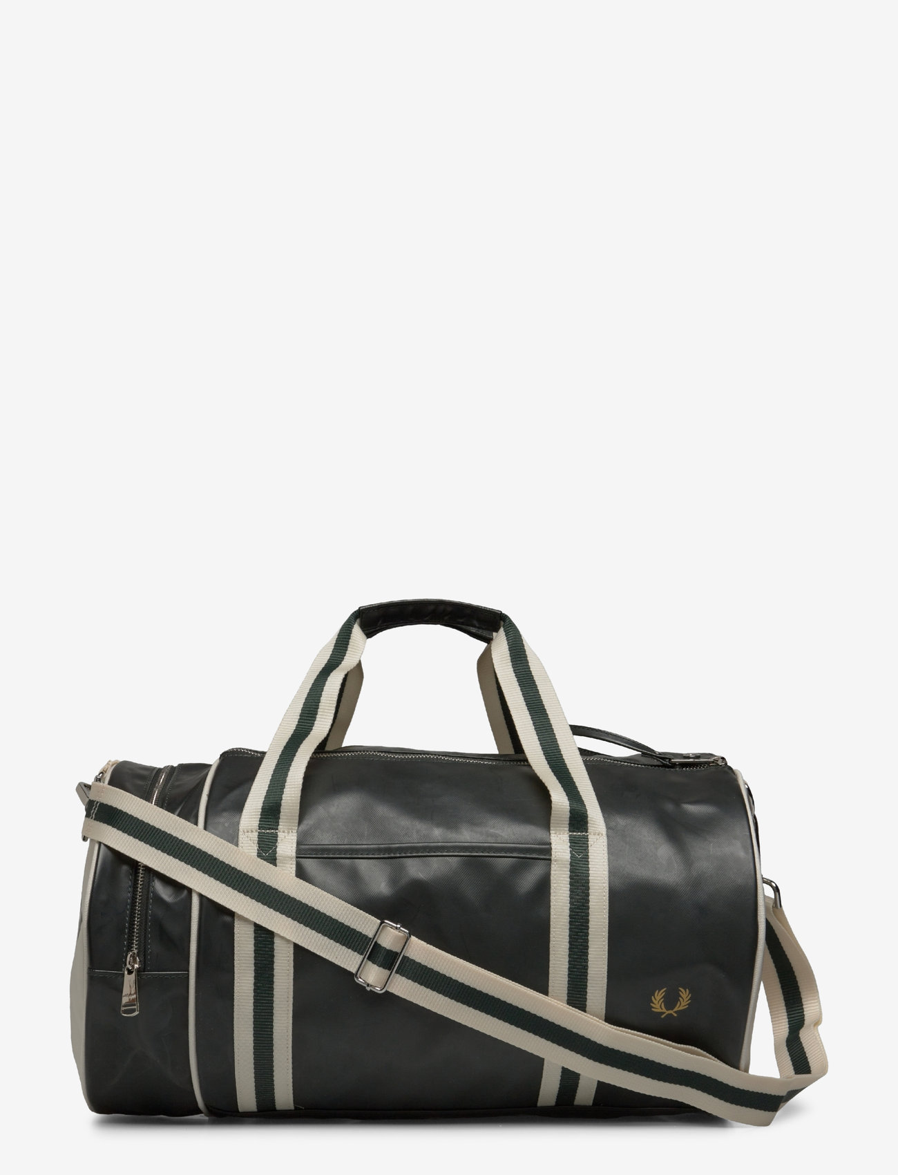 Fred Perry - CLASSIC BARREL BAG - overnight bags - night green/ecru - 0