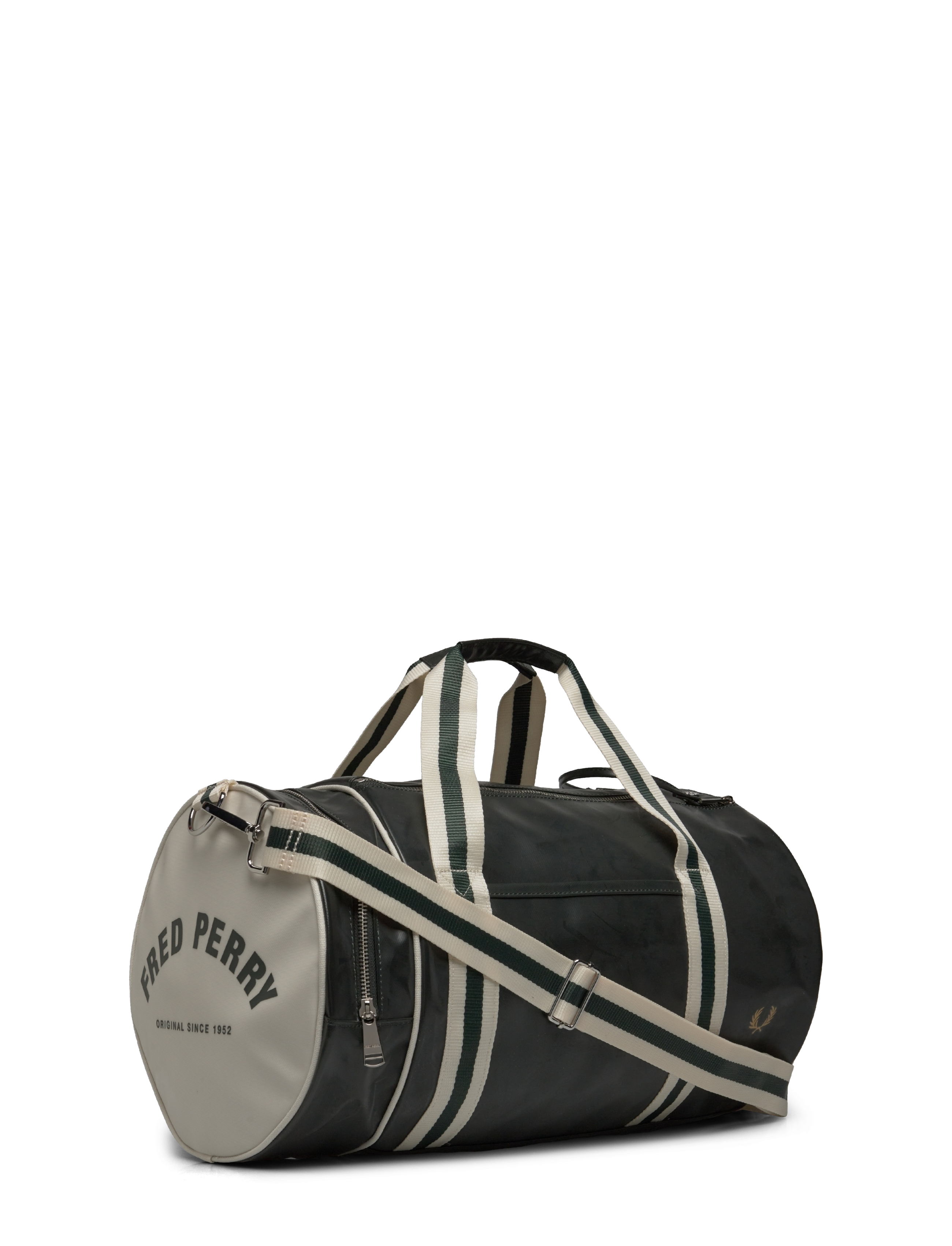 Fred Perry - CLASSIC BARREL BAG - træningstasker - night green/ecru - 2