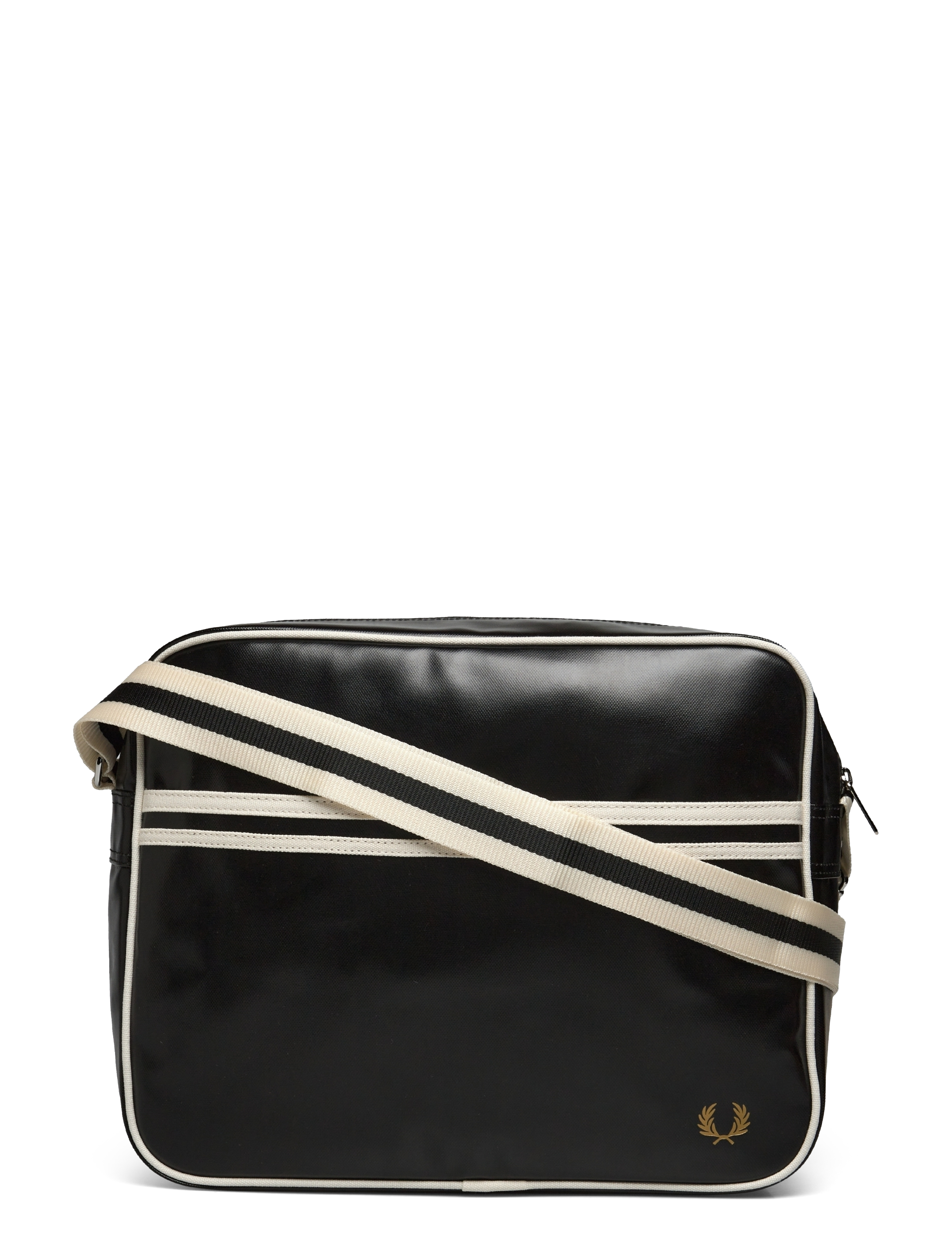 Fred Perry CLASSIC SHOULDER BAG - Shoulder bags - BLACK/ ECRU / black
