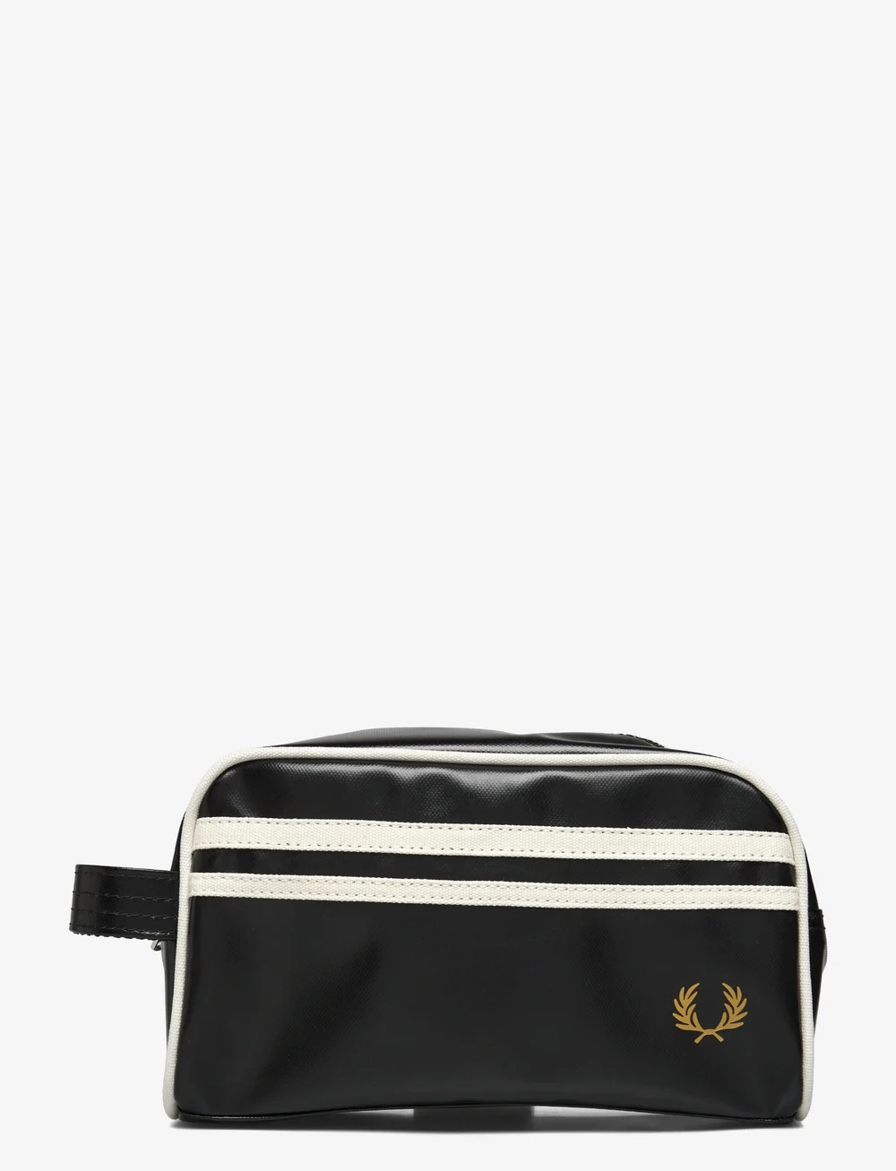 Fred Perry - COATED POLYESTER WASH BAG - nach anlass kaufen - black/ ecru - 0