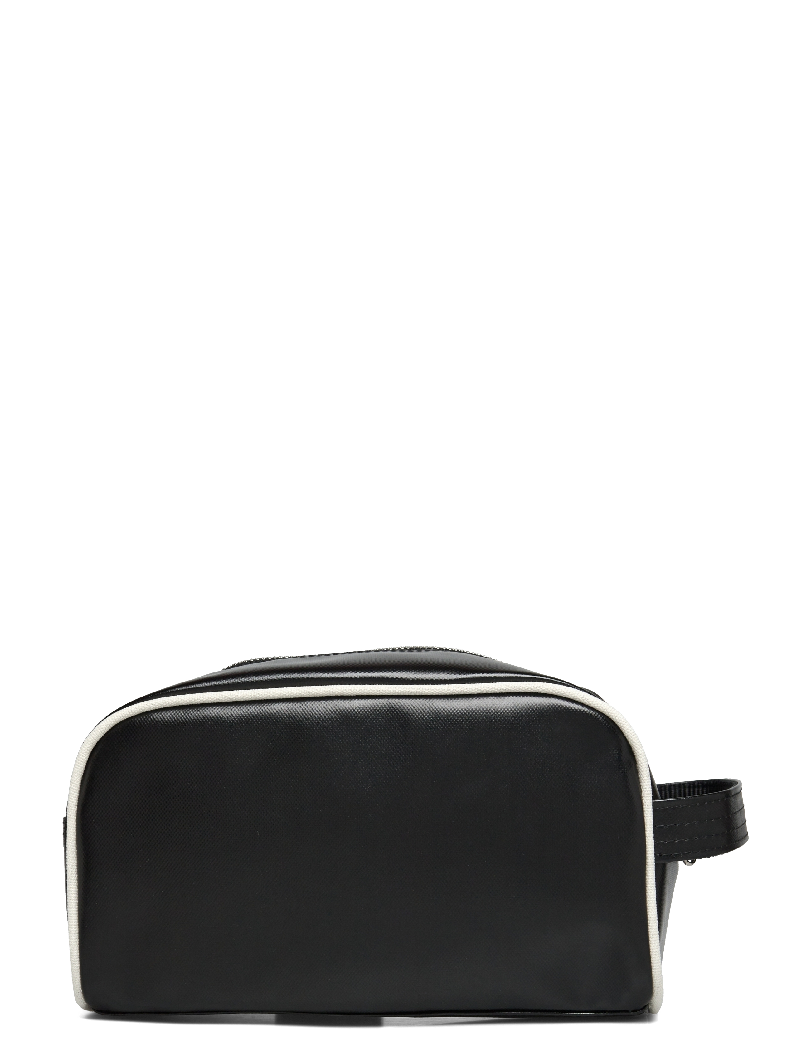 Fred Perry - COATED POLYESTER WASH BAG - toilettasker - black/ ecru - 1