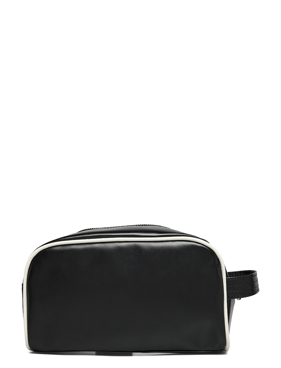 Fred Perry - COATED POLYESTER WASH BAG - nach anlass kaufen - black/ ecru - 1