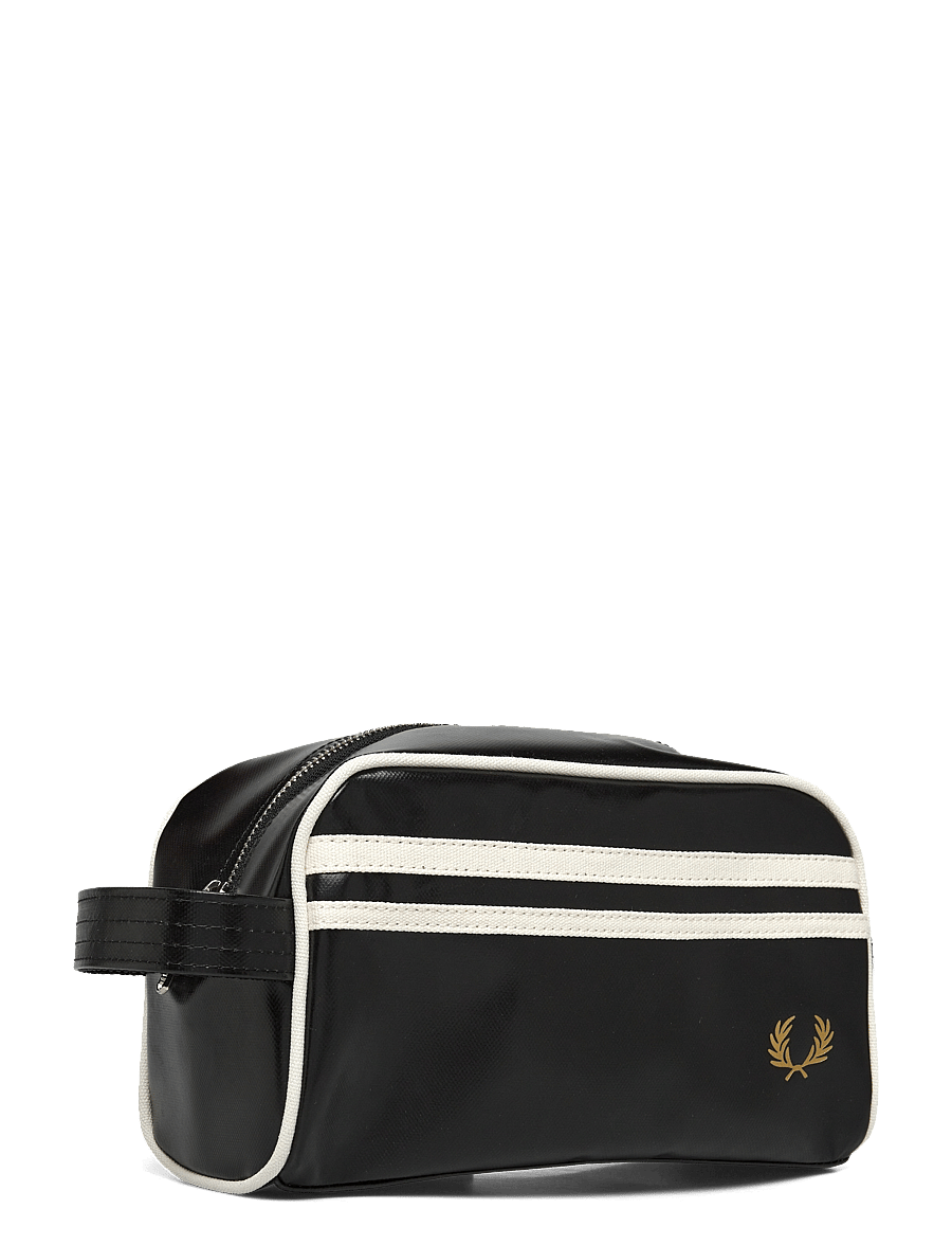 Fred Perry - COATED POLYESTER WASH BAG - nach anlass kaufen - black/ ecru - 2