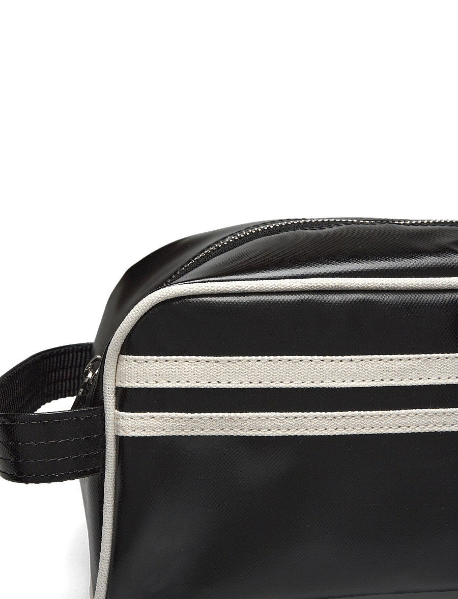 Fred Perry - COATED POLYESTER WASH BAG - nach anlass kaufen - black/ ecru - 3