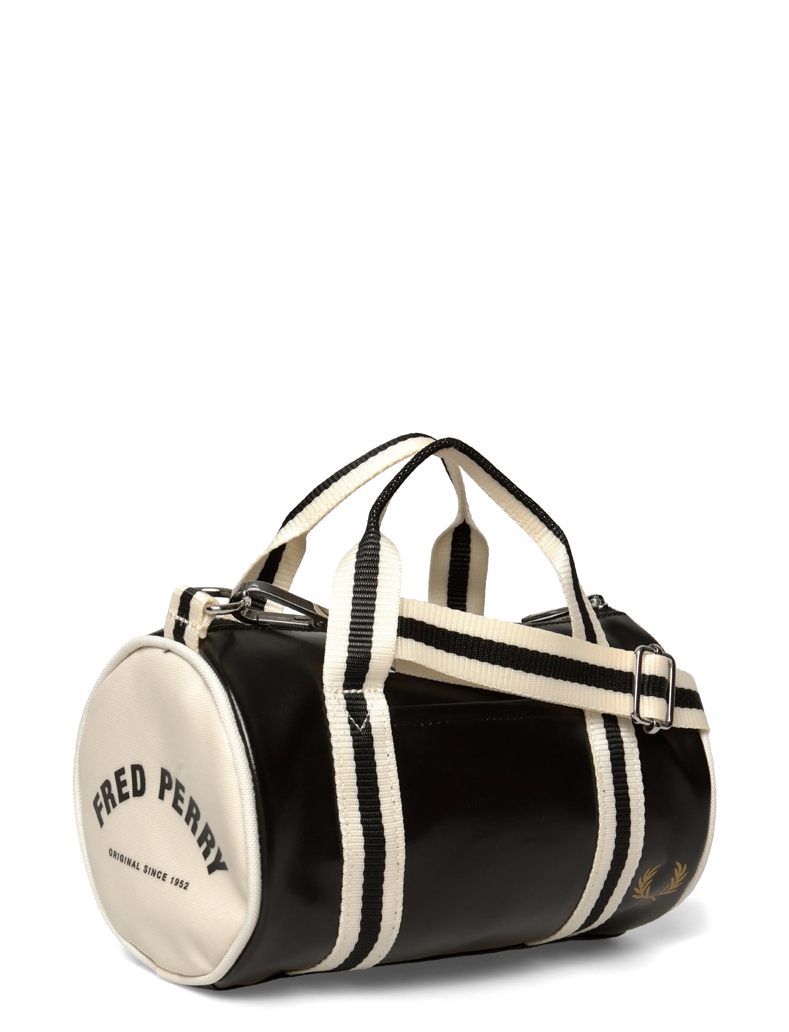 Fred Perry - CLASSIC MINI BARREL BAG - weekendtasker - black/ecru - 2