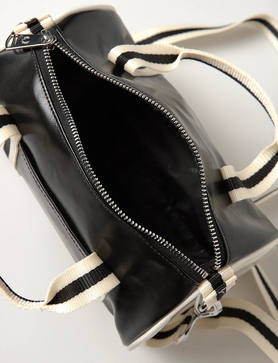 Fred Perry - CLASSIC MINI BARREL BAG - osta olukorra järgi - black/ecru - 4